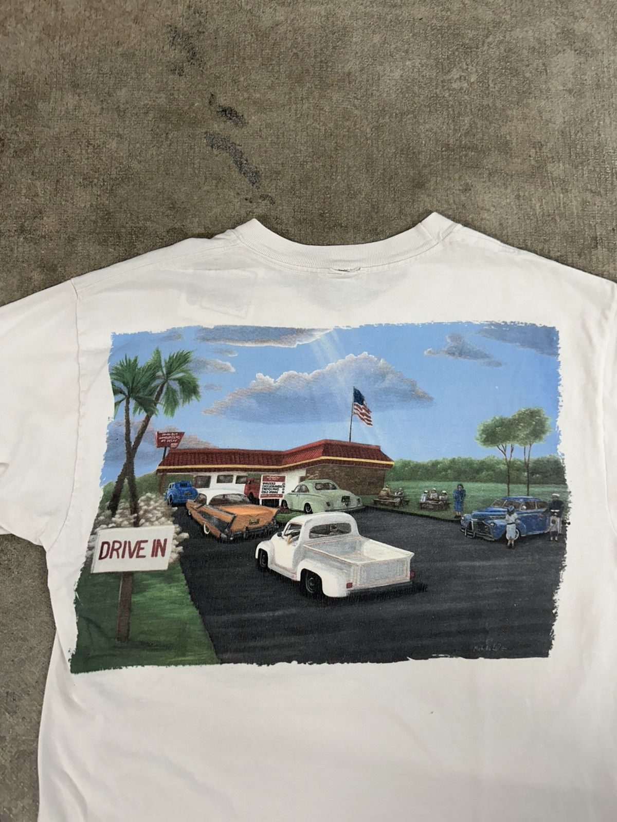 Vintage Crazy Y2K In N Out Burgers Mullet Promo T-Shirt Size US S / EU 44-46 / 1 - 5 Thumbnail