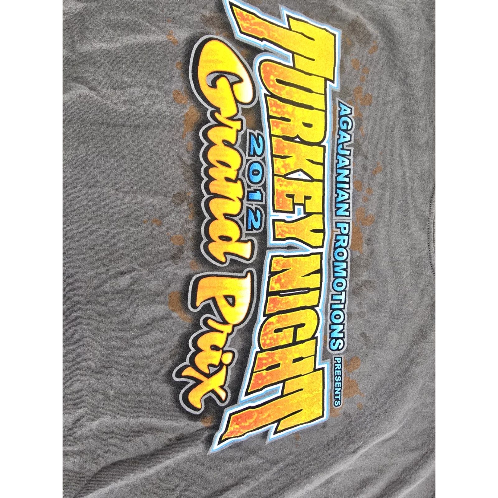 Vintage VINTAGE 2012 72nd 98 Lap Grand Prix Shirt Men XL Turkey Night Racing Perris Auto Speed Shirt Mens Gray CX Size US XL / EU 56 / 4 - 3 Thumbnail