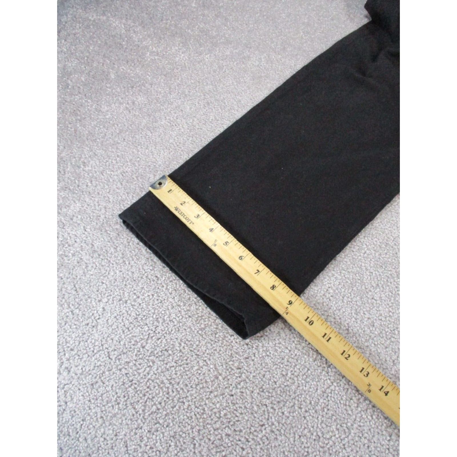Vintage Adriano Goldschmied Pants Mens 40 The Graduate Tailored Leg Black 40X33 Chino Flat Front Knit Regular Street, USA, City, Preppy Mens Size US 40 / EU 56 - 5 Thumbnail
