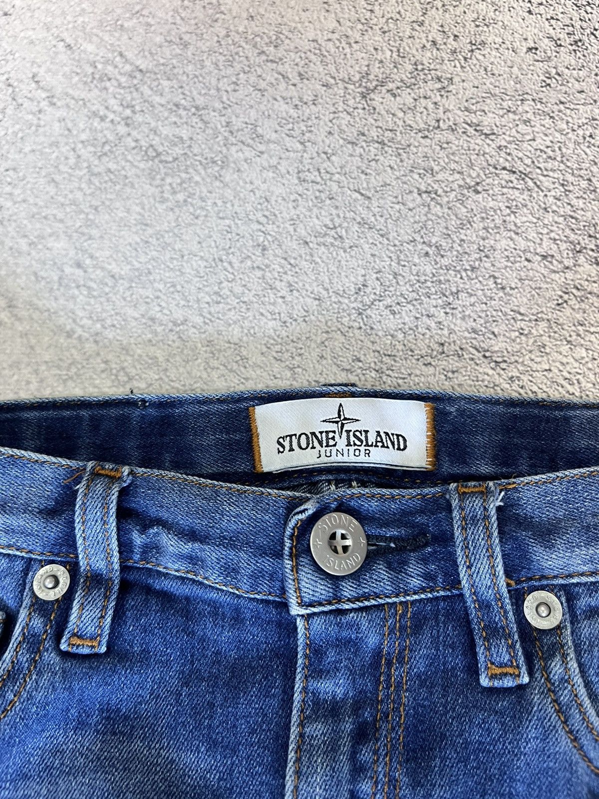 Stone Island Stone Island Junior Logo Patch Kids Jeans Blue Size 8 / 128 Size US 26 / EU 42 - 5 Thumbnail
