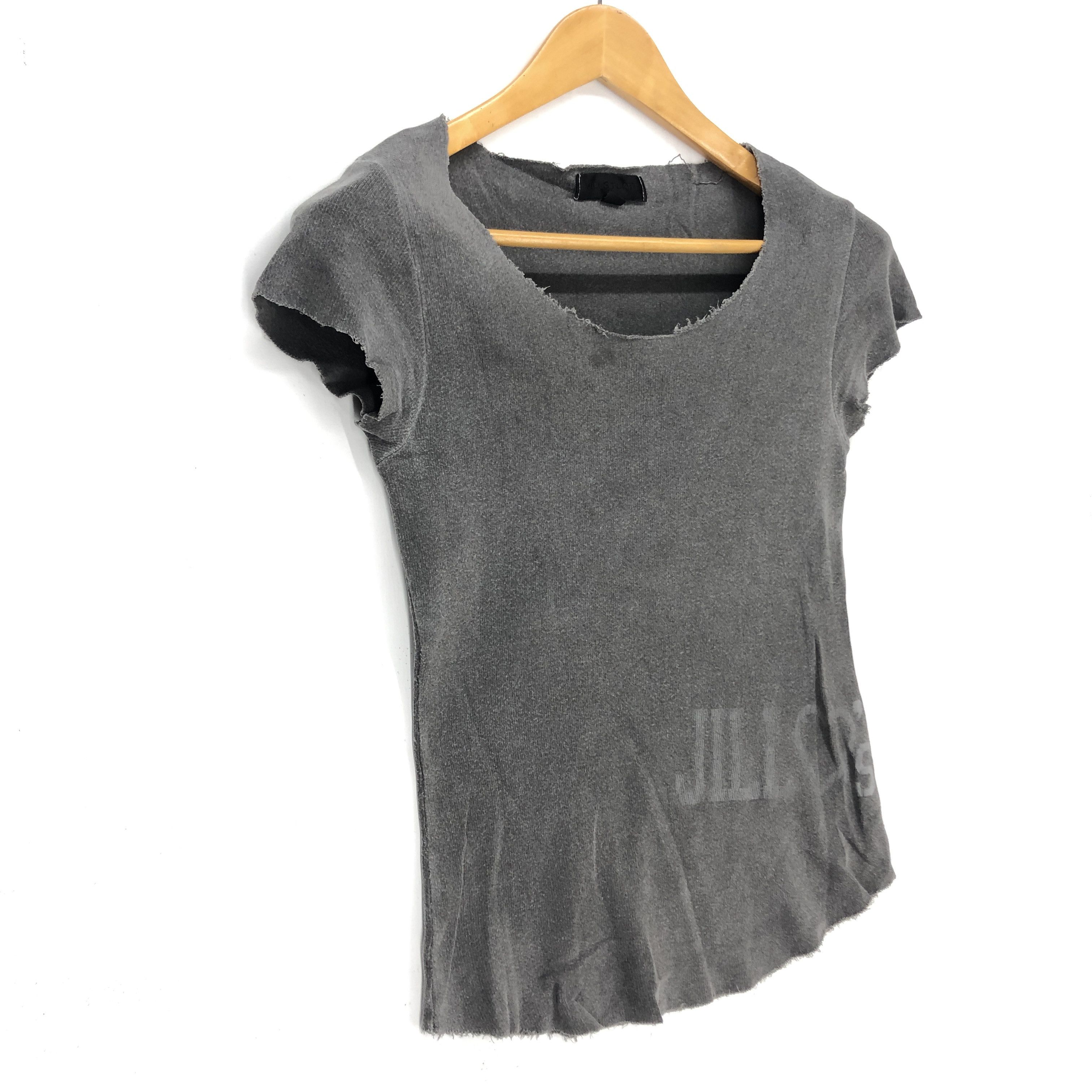 Jil Stuart JIL STUART Faded Black T Shirt #1066-37 Size XS / US 0-2 / IT 36-38 - 2 Thumbnail