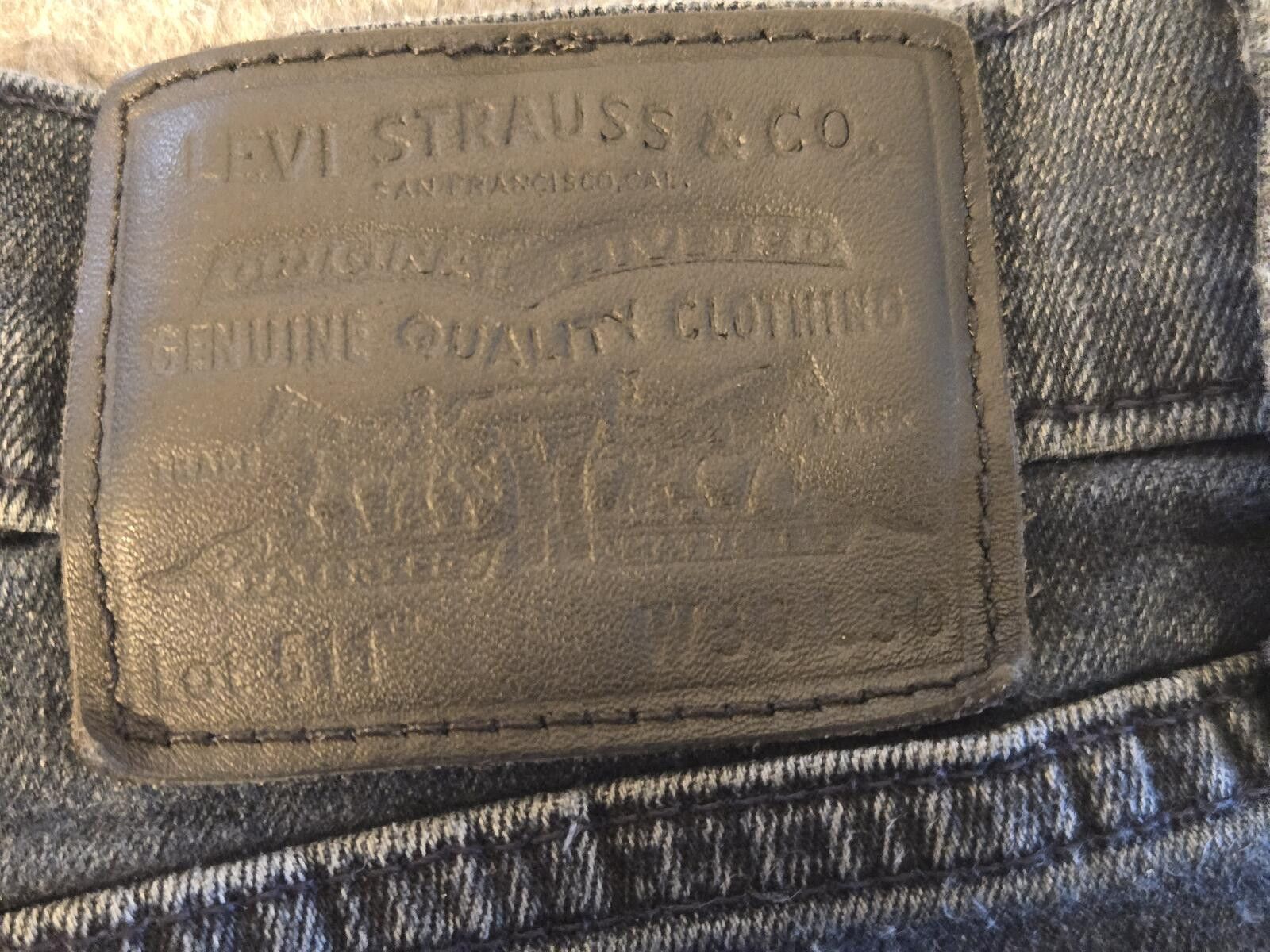 Other Levi's 511 Slim Fit Black Label Jeans W30 L30 Dark Wash Size US 30 / EU 46 - 2 Thumbnail