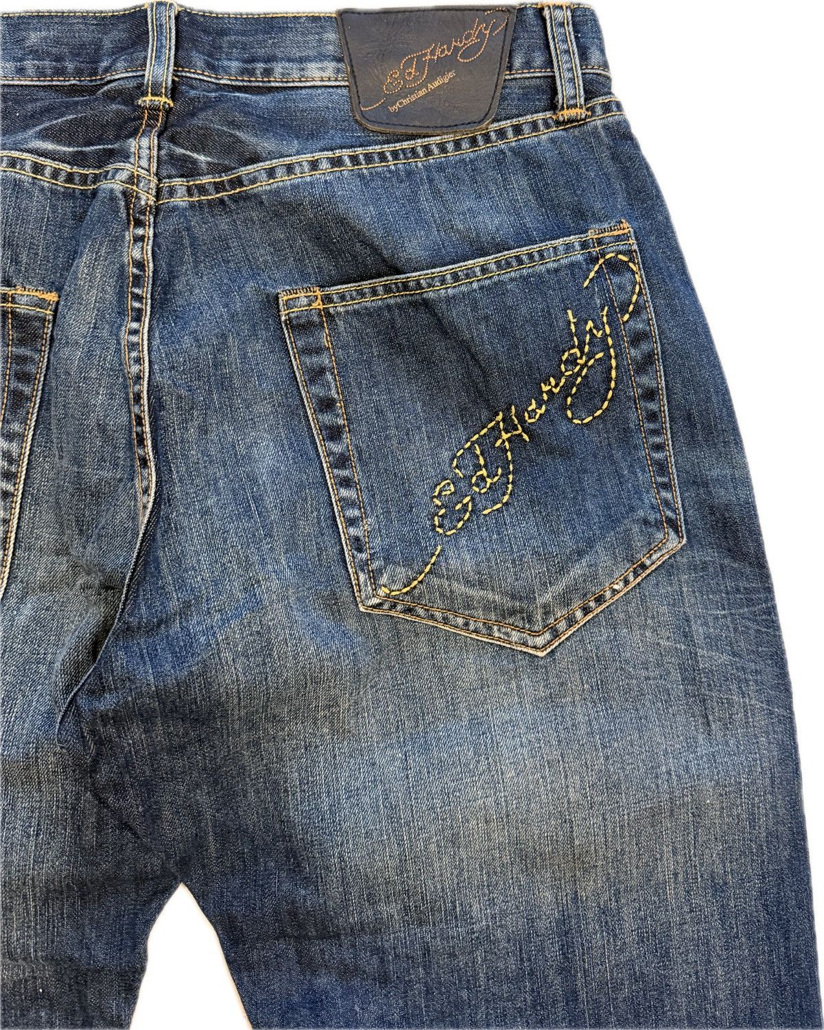 Ed Hardy Ed Hardy Spelled Out Jeans Size US 34 / EU 50 - 2 Thumbnail
