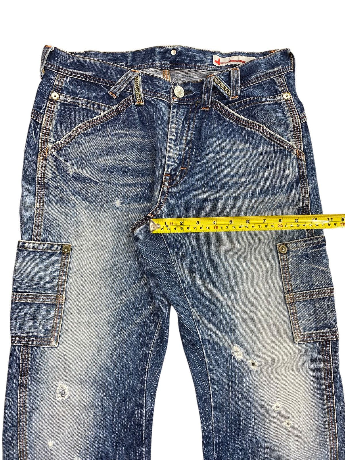 Japanese Brand Vintage Japanese Brand Genoese 2 side Pocket Loose Jeans Size US 34 / EU 50 - 10 Thumbnail