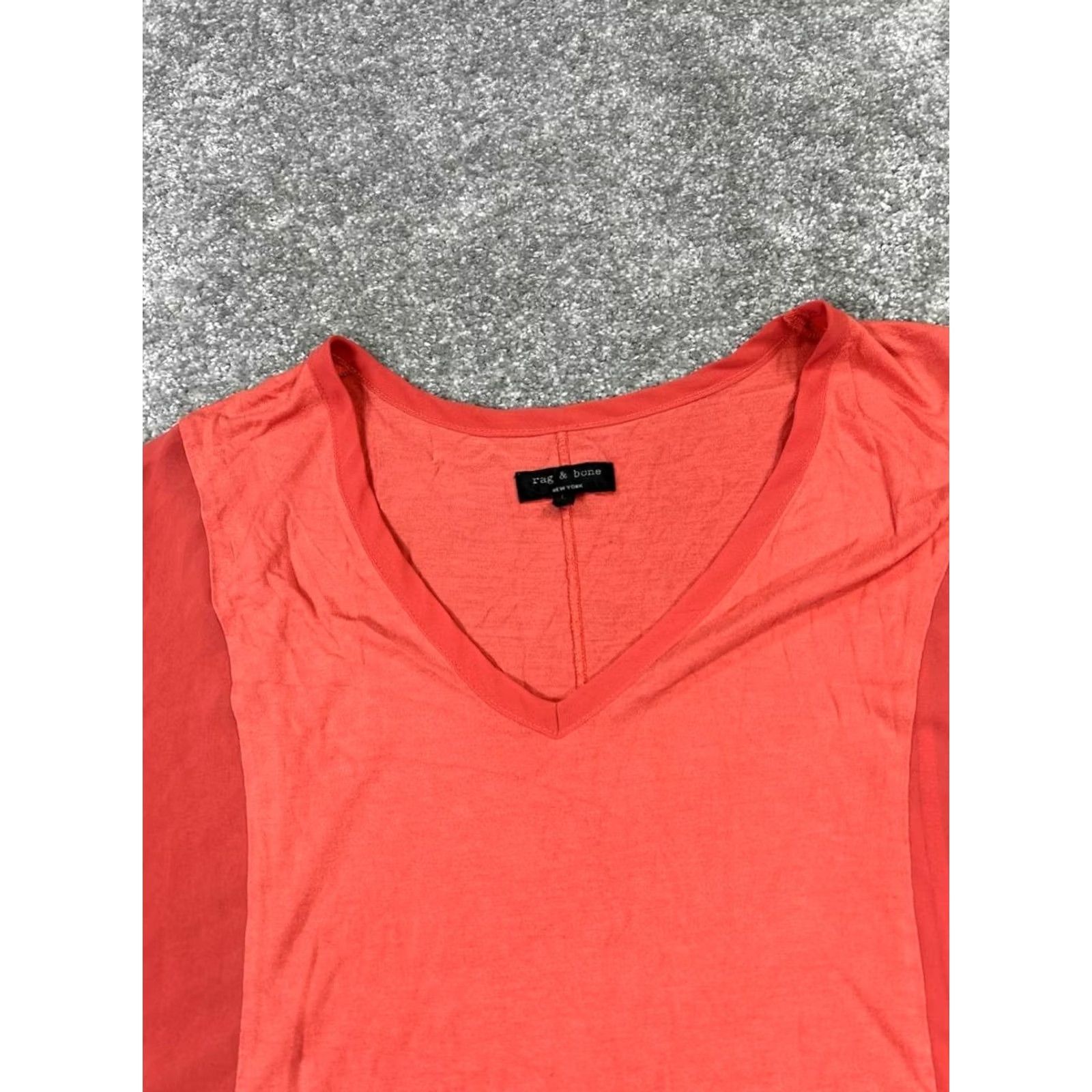 Rag & Bone rag & bone Shirt Womens L Pink Large Top Pullover Size L / US 10 / IT 46 - 2 Thumbnail