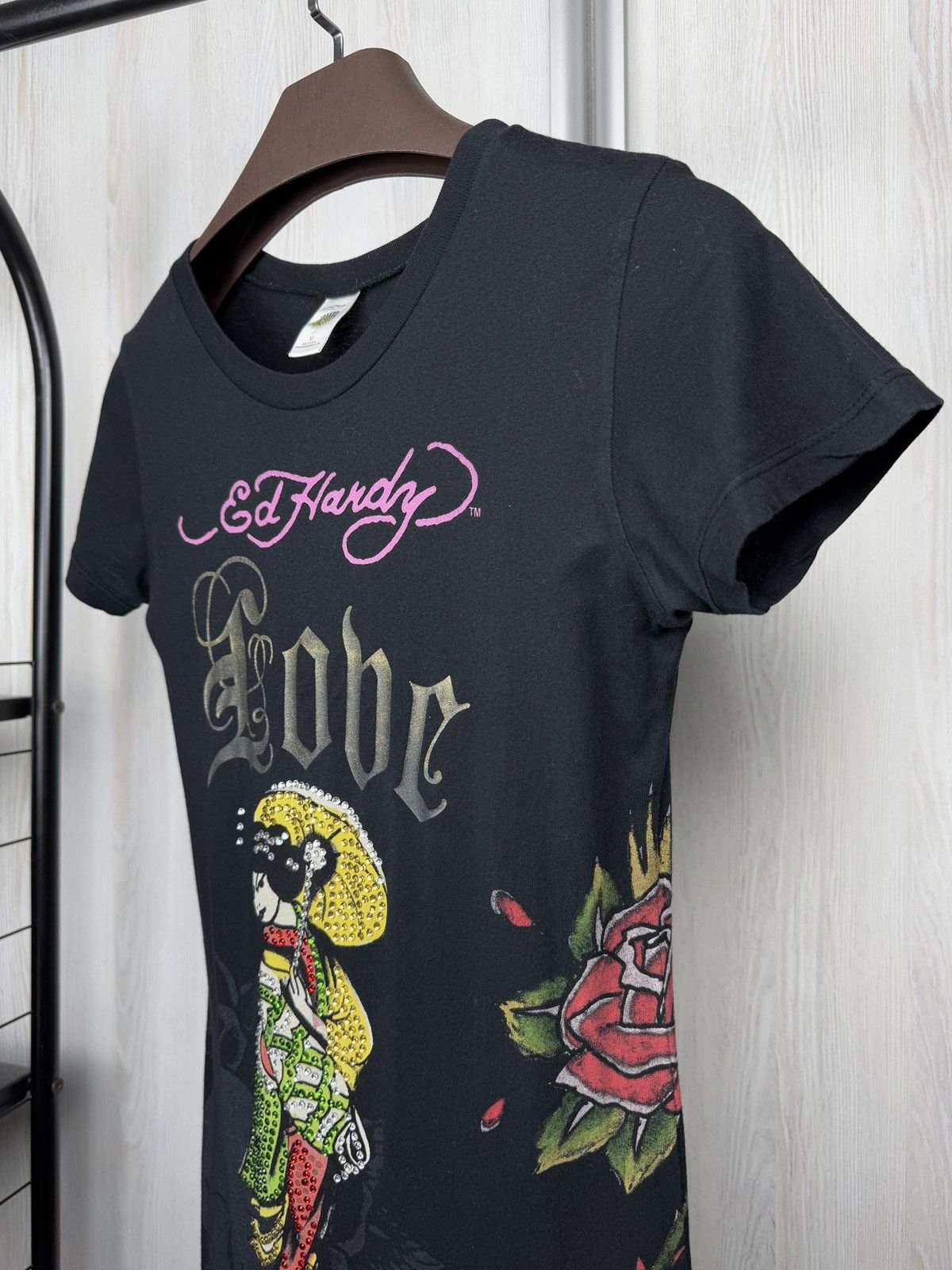 Ed Hardy Rare print vintage “Love” Long T-shirt Ed Hardy made in USA Size M / US 6-8 / IT 42-44 - 5 Thumbnail