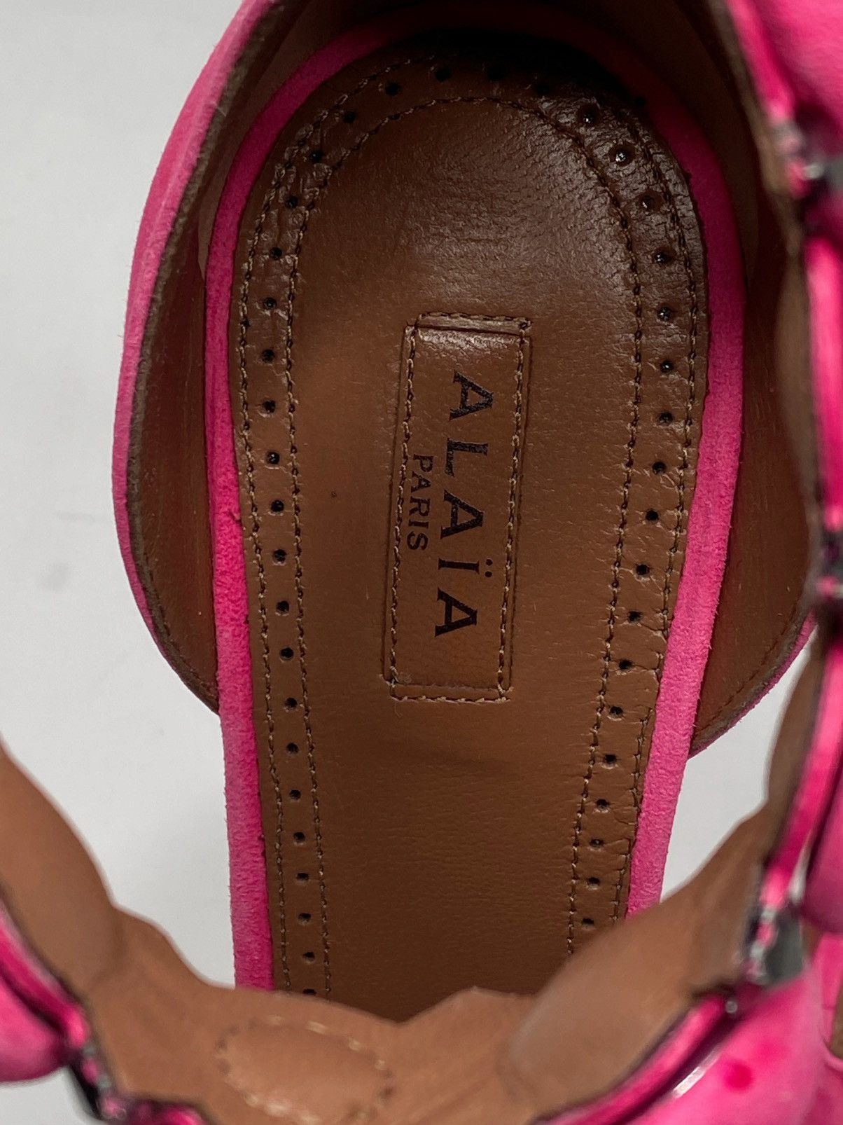 Alaia Alaia Bombe 90 Studded Suede Leather Sandals size 38.5 Size US 8.5 / IT 38.5 - 10 Thumbnail