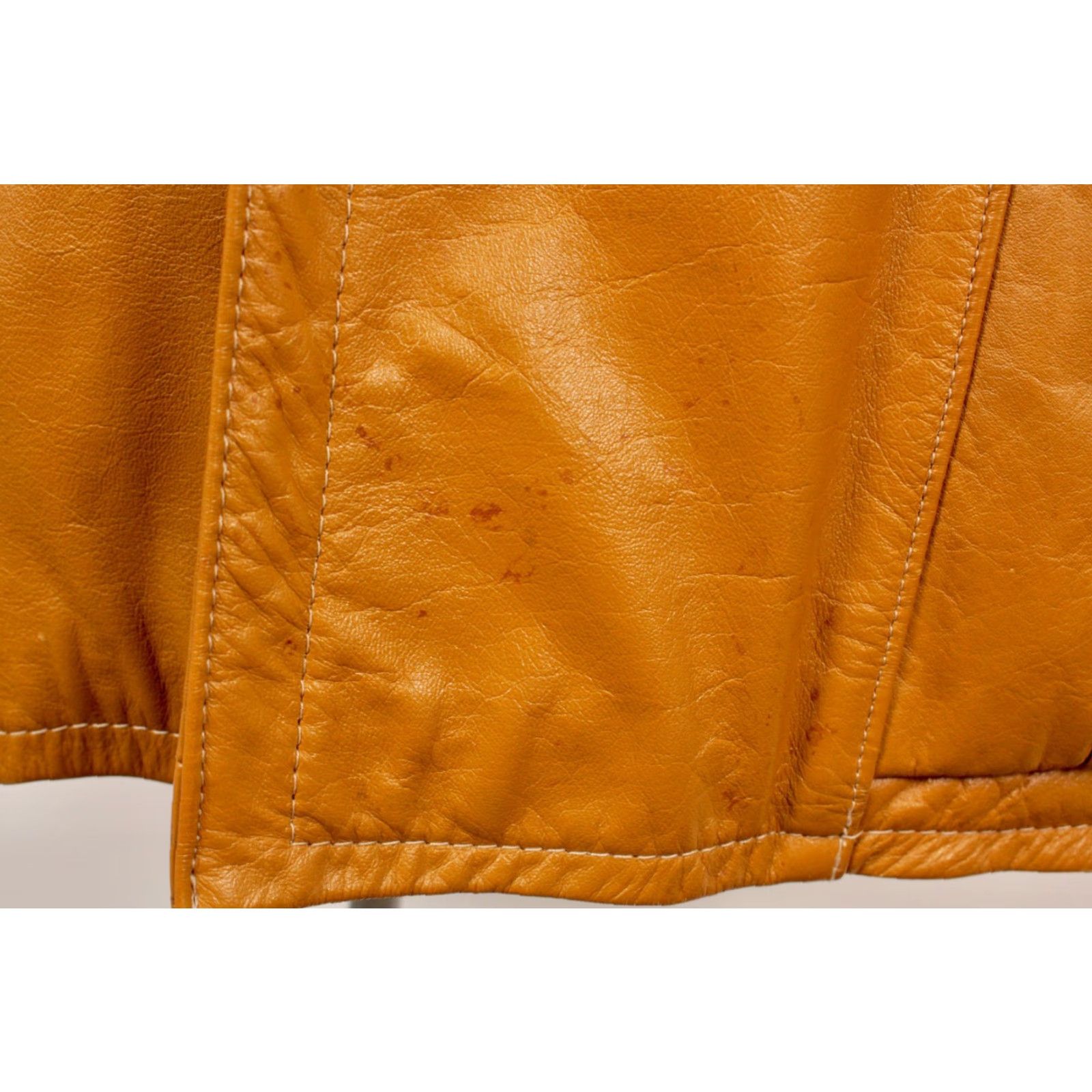 Vintage VINTAGE Mens Western Leather Jacket Sz 44 1970s Brown / Tan Tregos Disco Look 70s Leather Jacket Mens Size US S / EU 44-46 / 1 - 6 Thumbnail