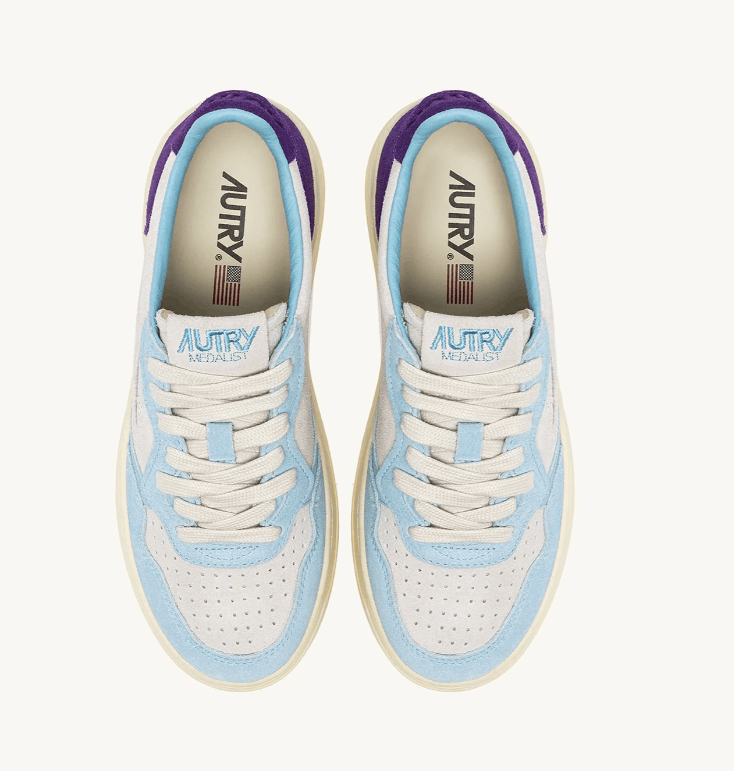 AUTRY AUTRY SNEAKERS MEDALIST LOW TRICOLOR IN SUEDE Size US 6 / IT 36 - 4 Thumbnail