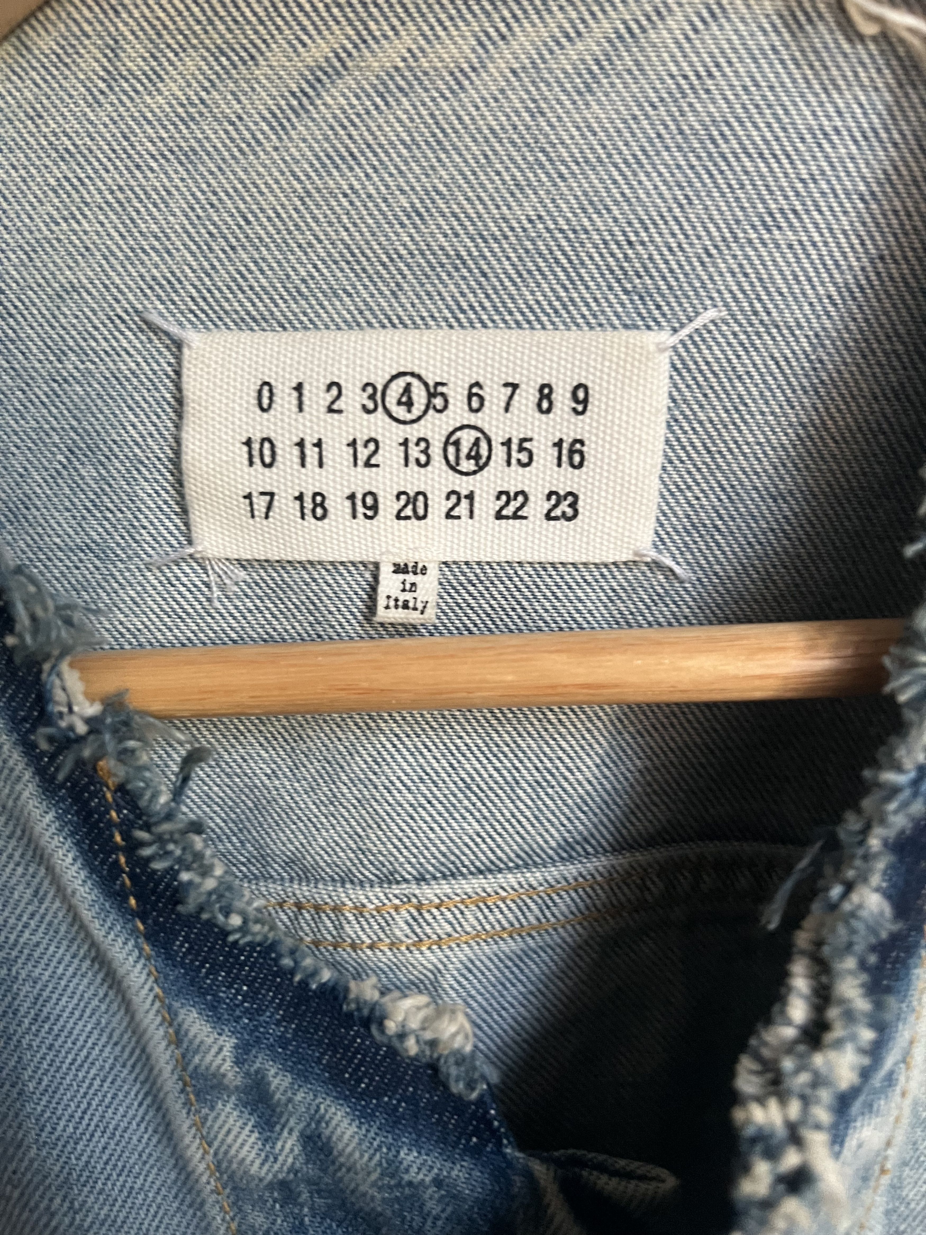 Maison Margiela Cropped Collarless Denim Jacket Size US L / EU 52-54 / 3 - 4 Thumbnail