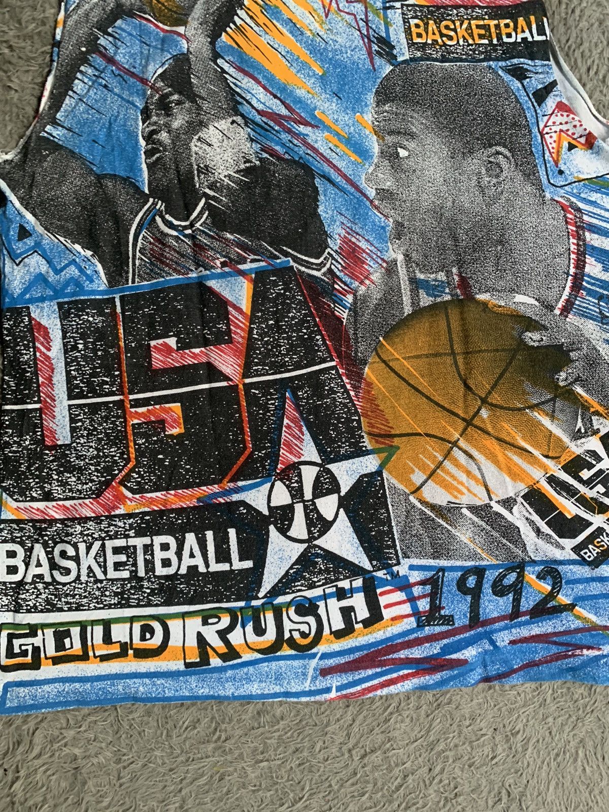 Vintage Vintage 90s Magic Johnson Dream Team Usa Michael Jordan AOP Size US XL / EU 56 / 4 - 9 Thumbnail