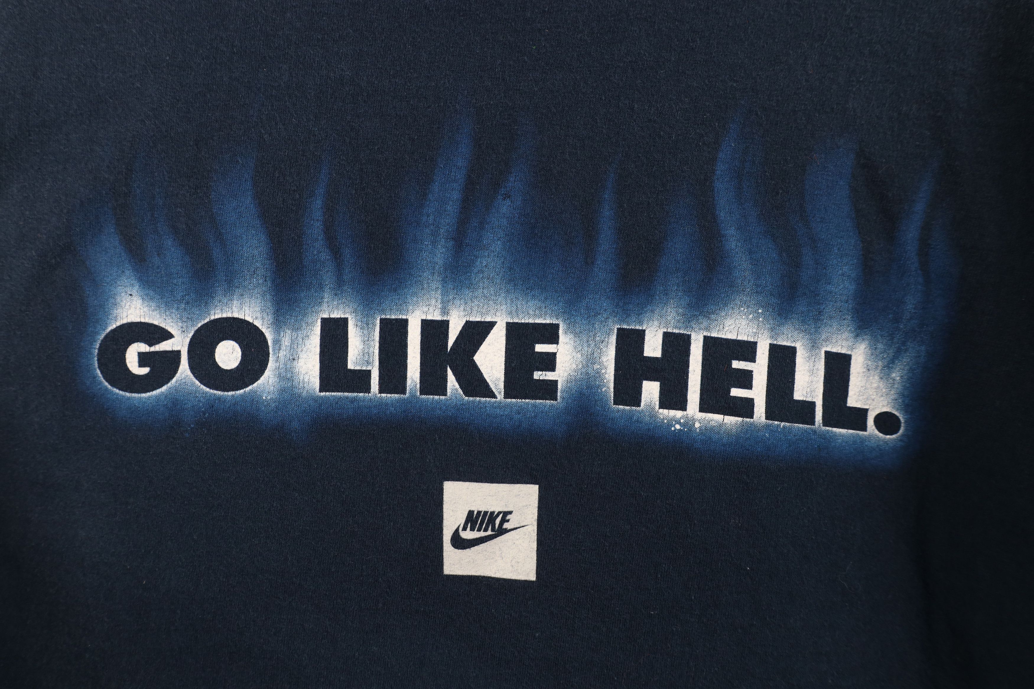 Nike Vintage Nike Scott Fire Flames Big Center Swoosh T-Shirt Size US XXL / EU 58 / 5 - 12 Thumbnail