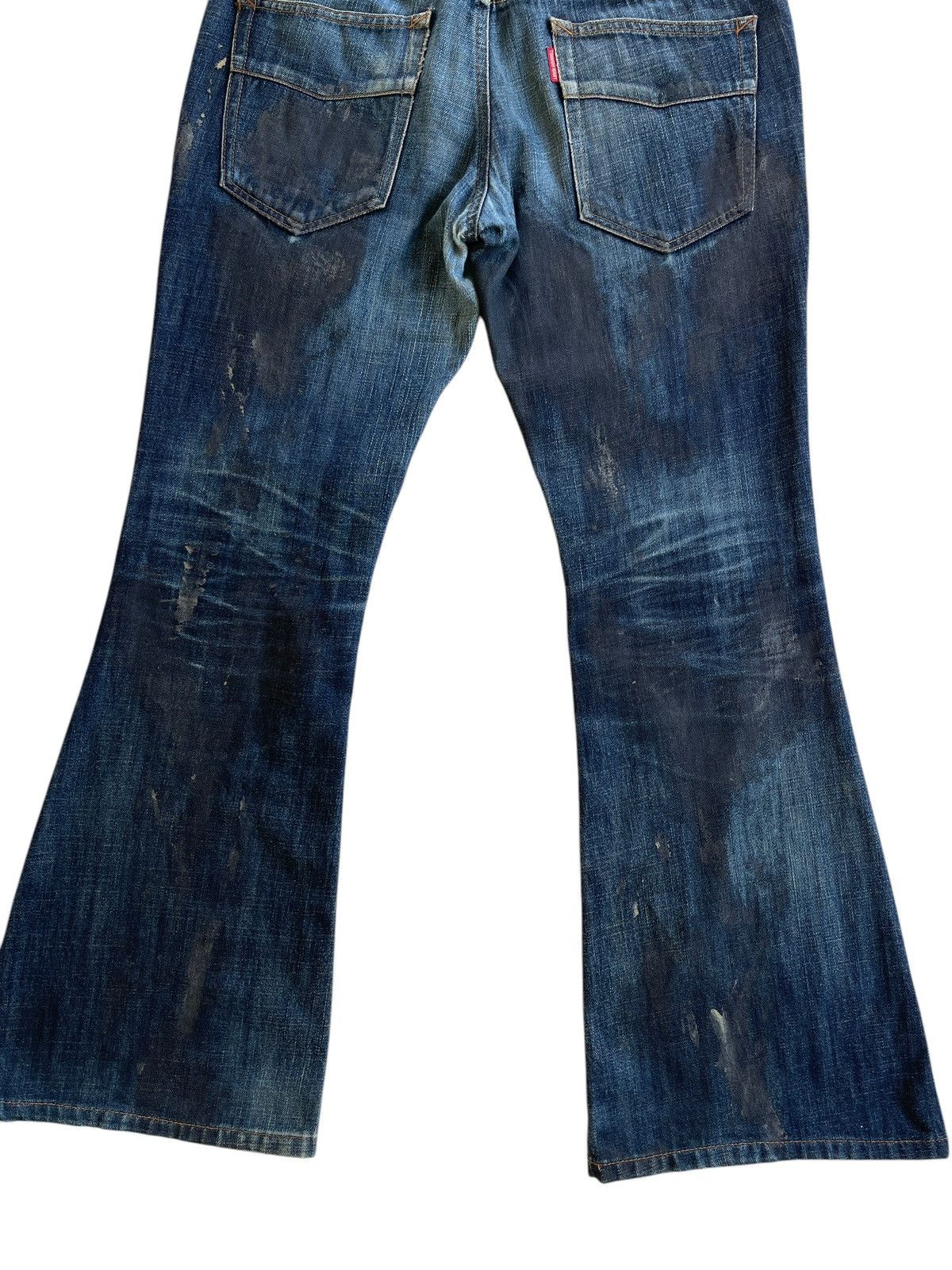 Tornado Mart Tornado Mart Flare Waxed Jeans Size US 33 - 6 Thumbnail