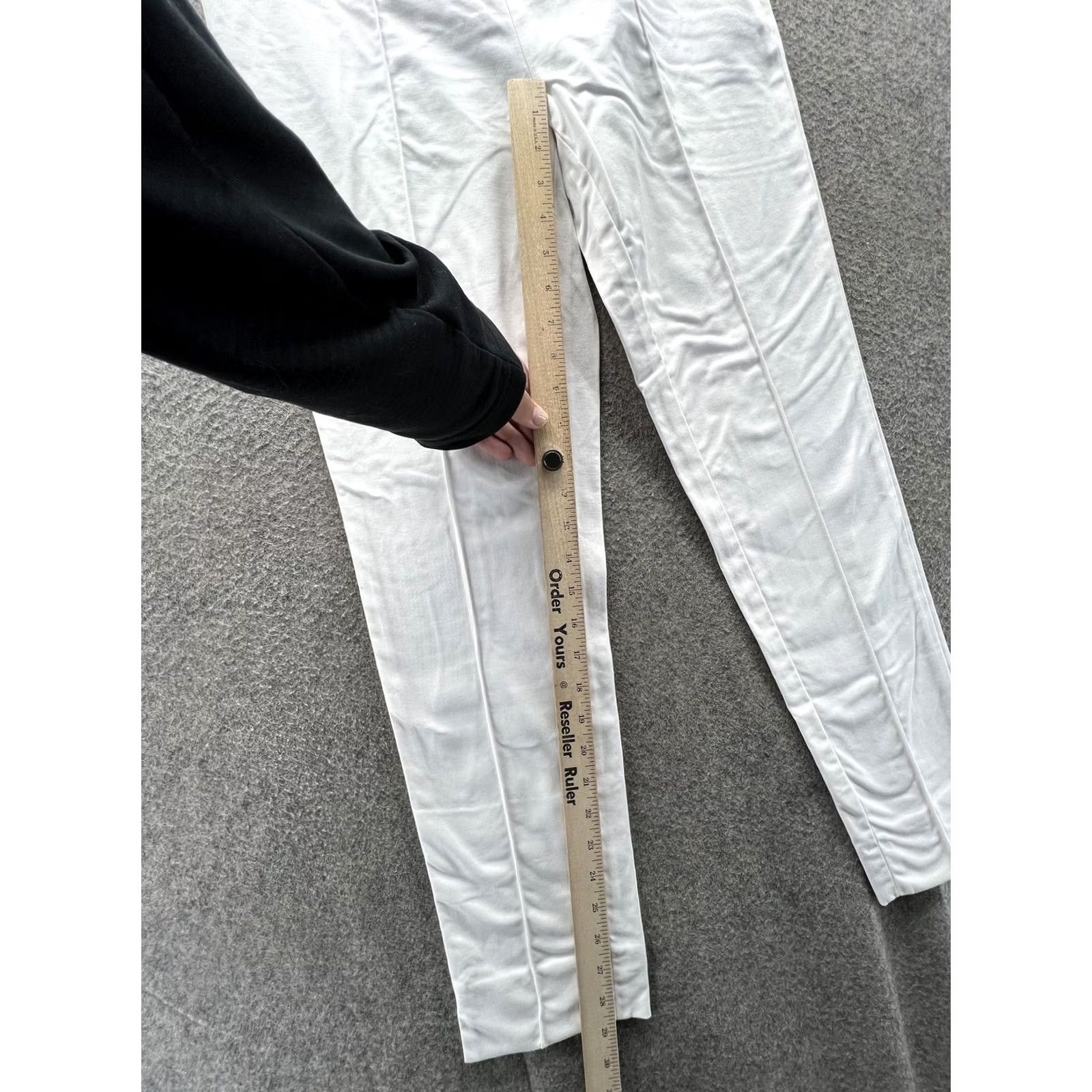 Brooks Brothers Brooks Brothers Pants Womens 4 White Twill Slim Ankle Side Zip Dress Trousers Size 27" / US 4 / IT 40 - 5 Thumbnail