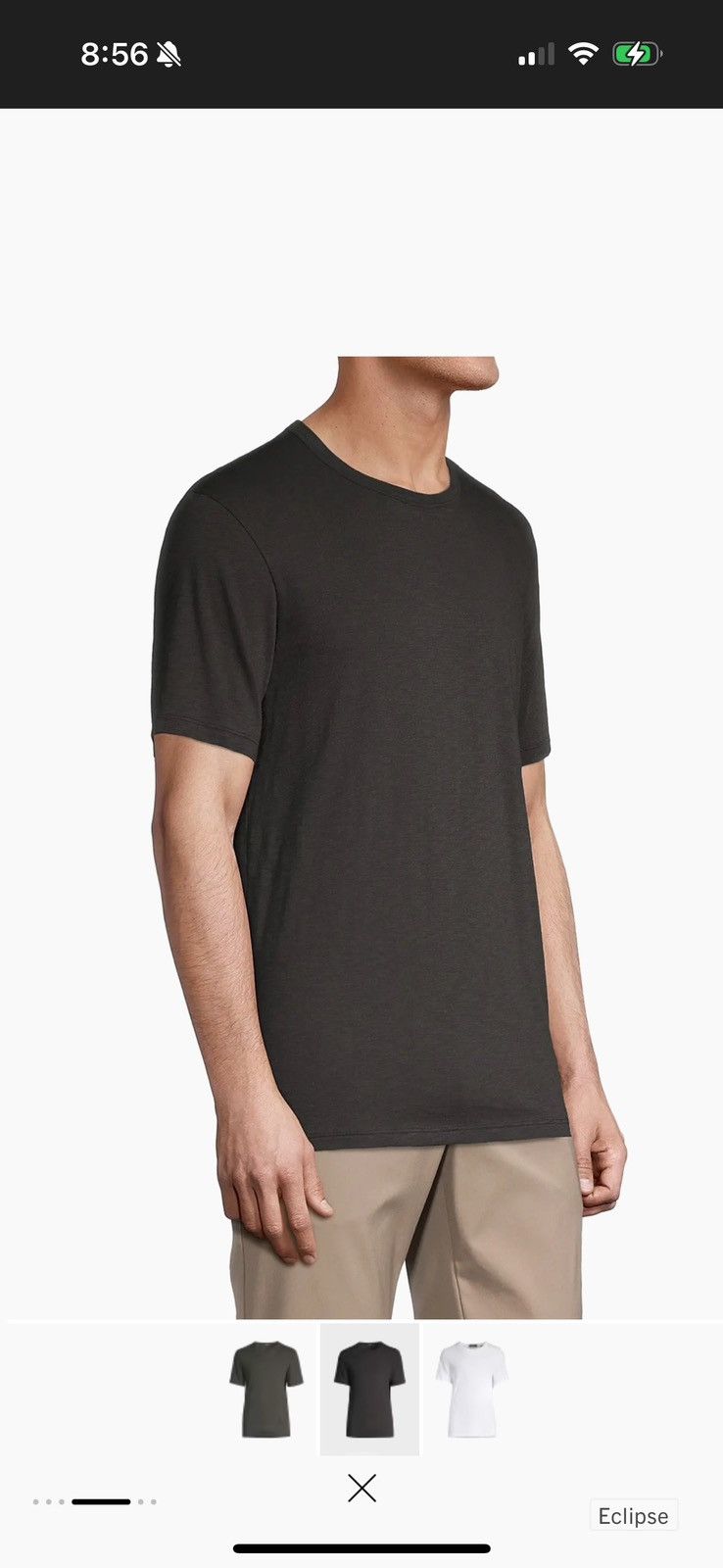Theory Theory Essential Short-Sleeve Cotton T-Shirt Size US L / EU 52-54 / 3 - 9 Thumbnail