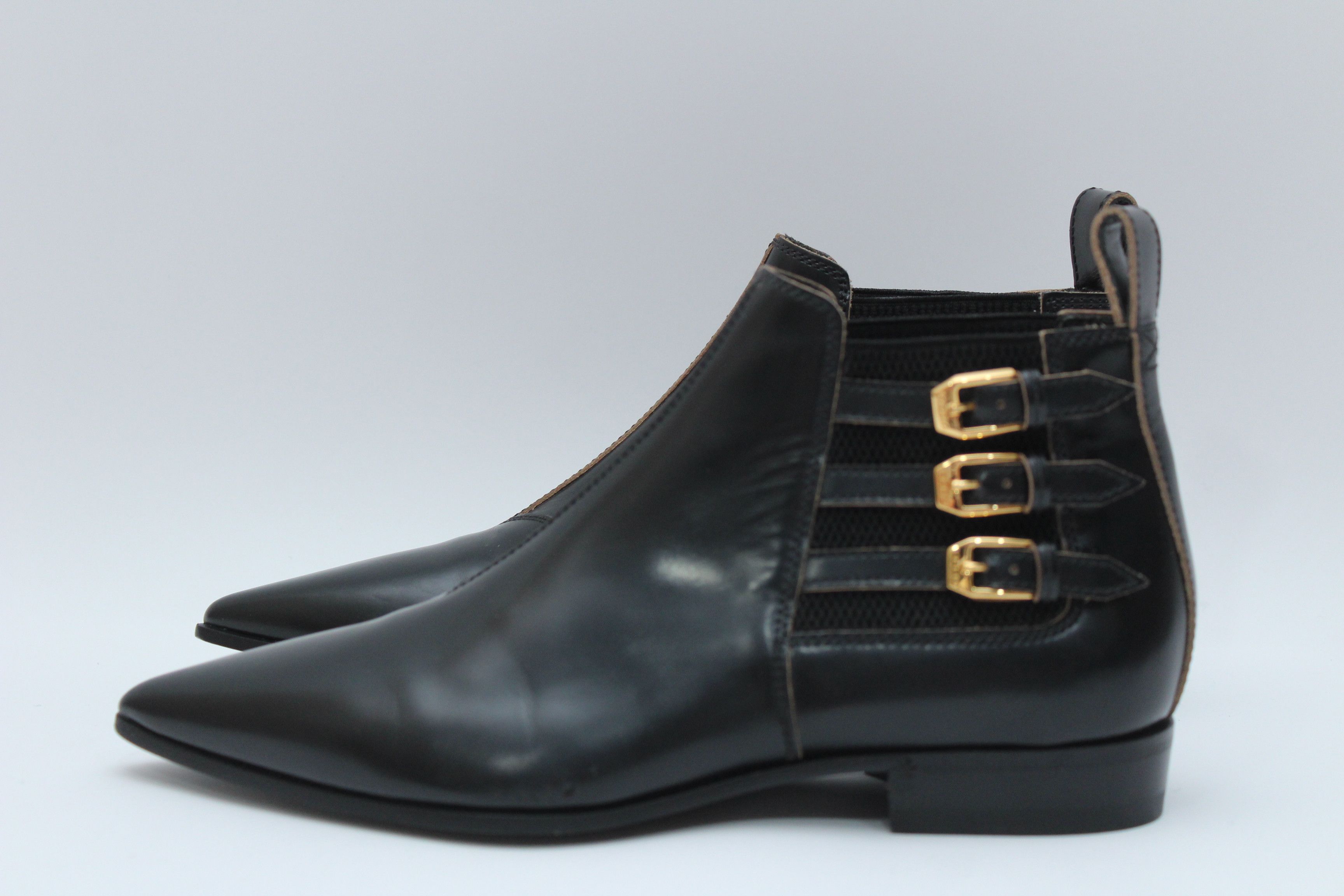 Gucci Gucci Buckled Leather Ankle Boots Womens Sz 38 Made In Italy Size US 8 / IT 38 - 5 Thumbnail