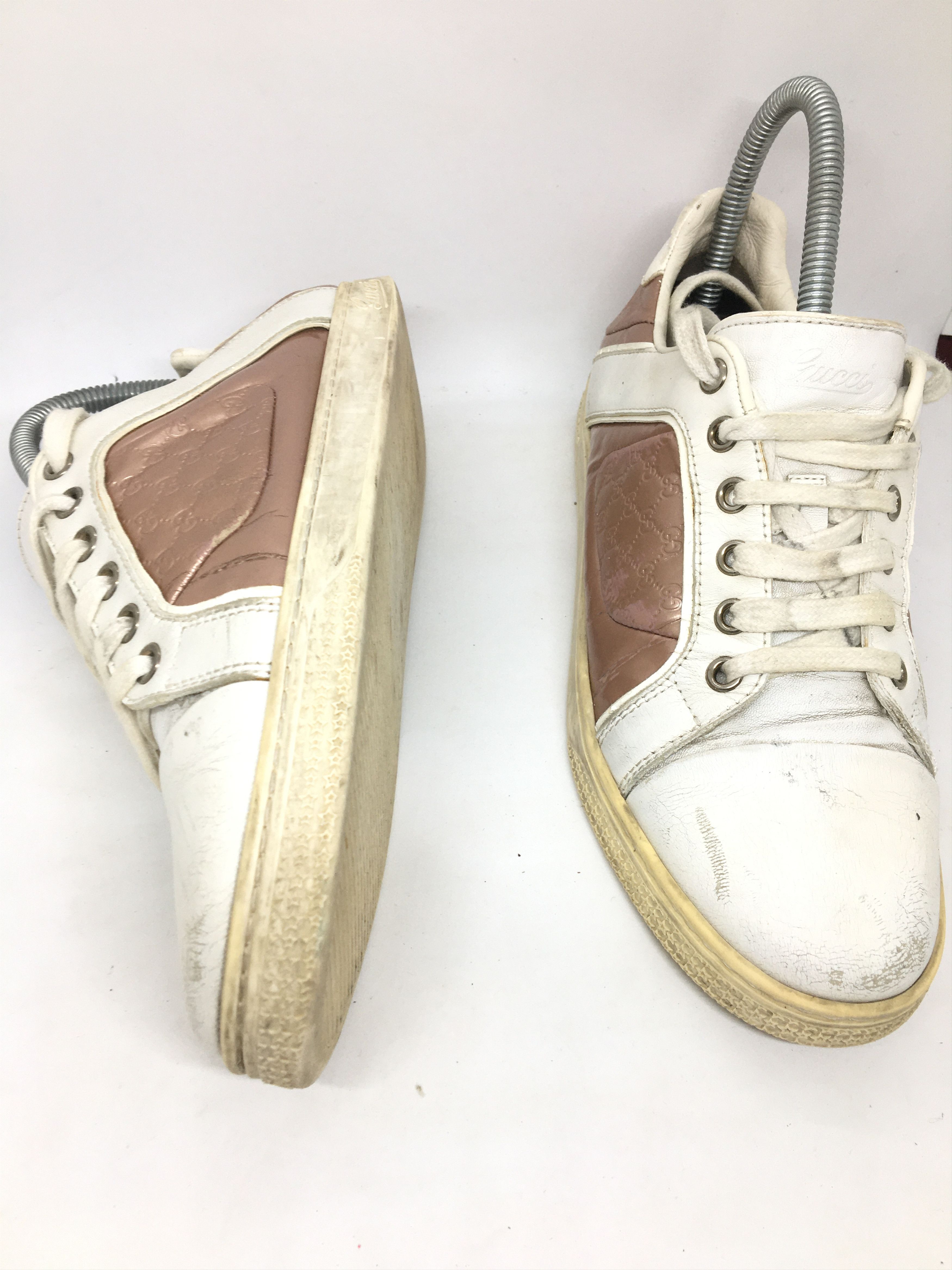 Gucci GUCCI sneakers white maroon Size US 6 / EU 39 - 5 Thumbnail