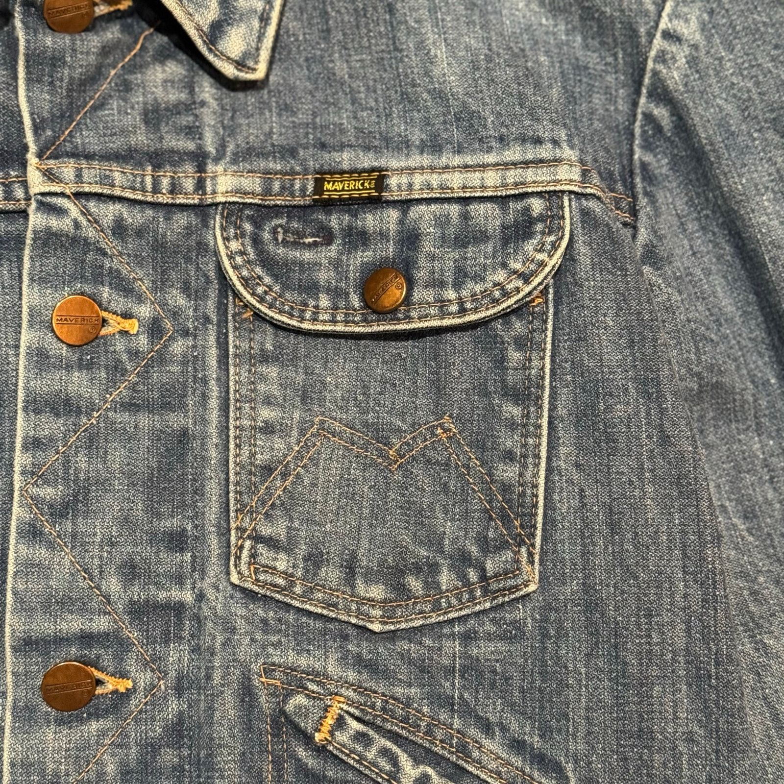 Vintage 1970s Blue Bell Maverick Denim Jacket Size M / US 6-8 / IT 42-44 - 2 Thumbnail