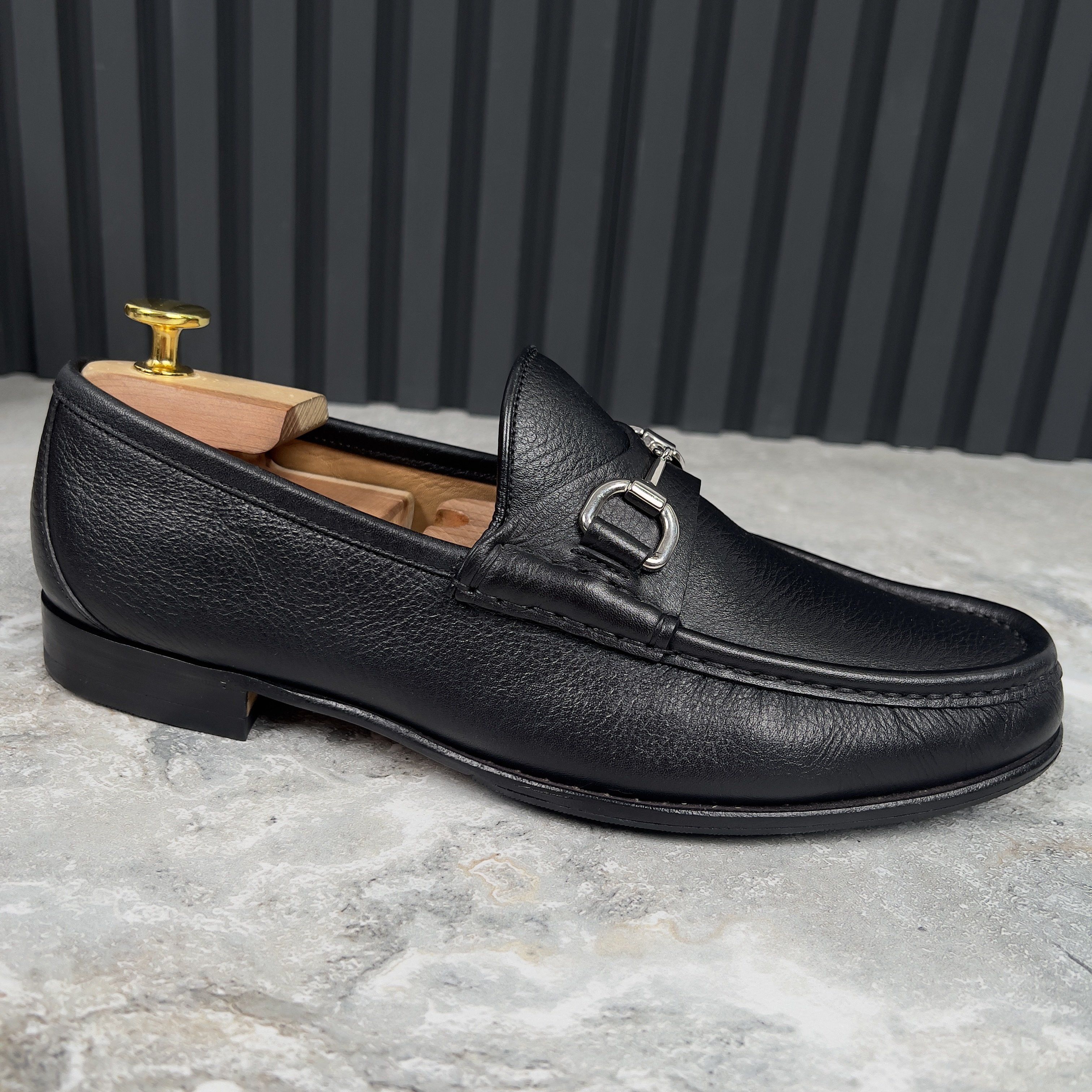 Gucci 1955 Horsebit Loafers Black Grain Leather Size US 8.5 / EU 41-42 - 2 Thumbnail