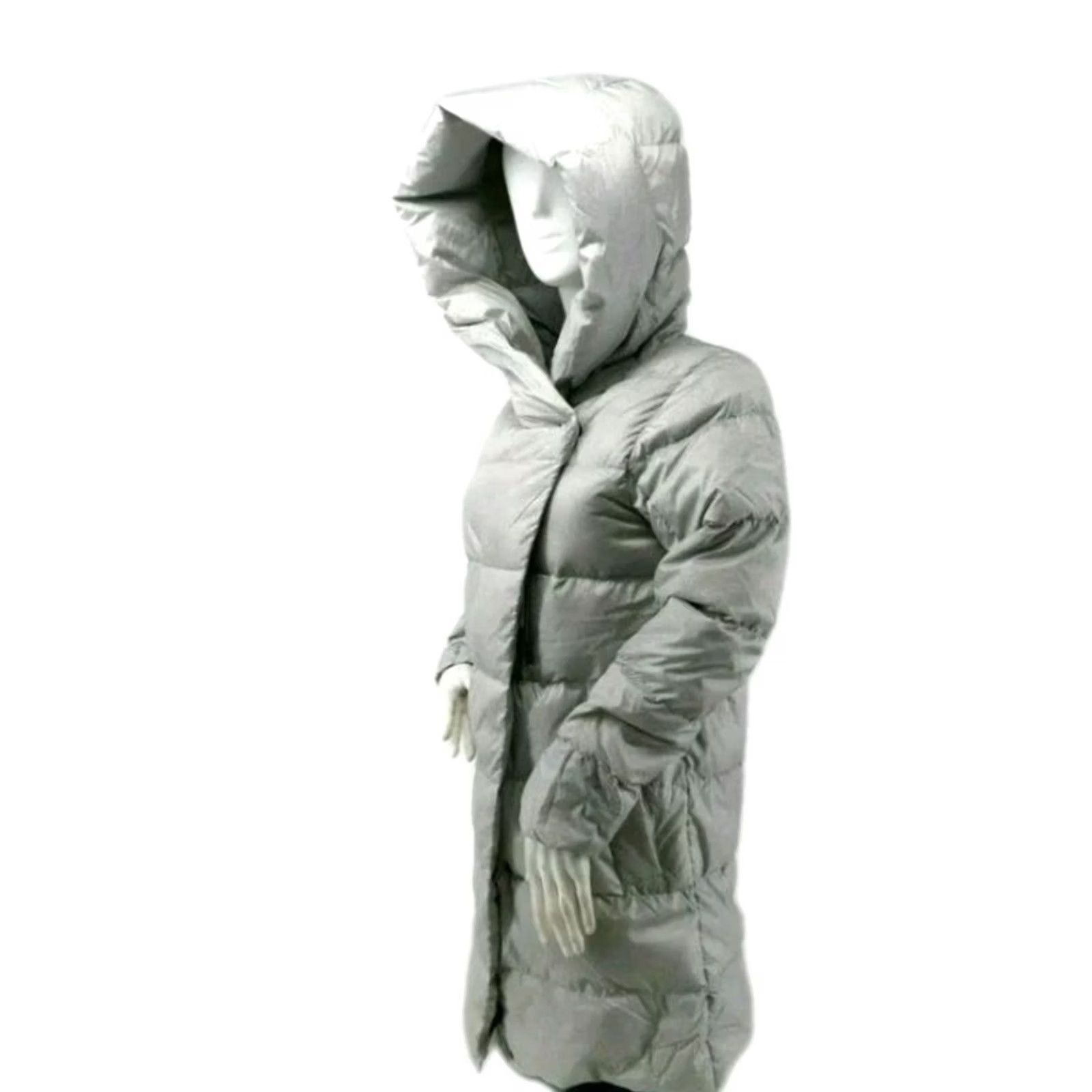 Eddie Bauer Eddie Bauer 650 Down Light Gray Cirruslite Wrap Hood Zip Puffer Coat Womens M Size M / US 6-8 / IT 42-44 - 2 Thumbnail