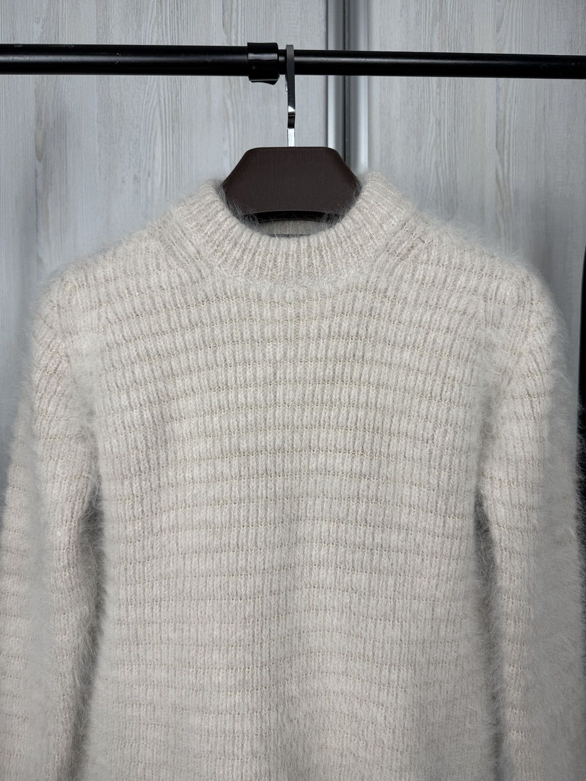 Roberto Collina Roberto Collina beige angora wool made in Italy sweater S Size S / US 4 / IT 40 - 3 Thumbnail