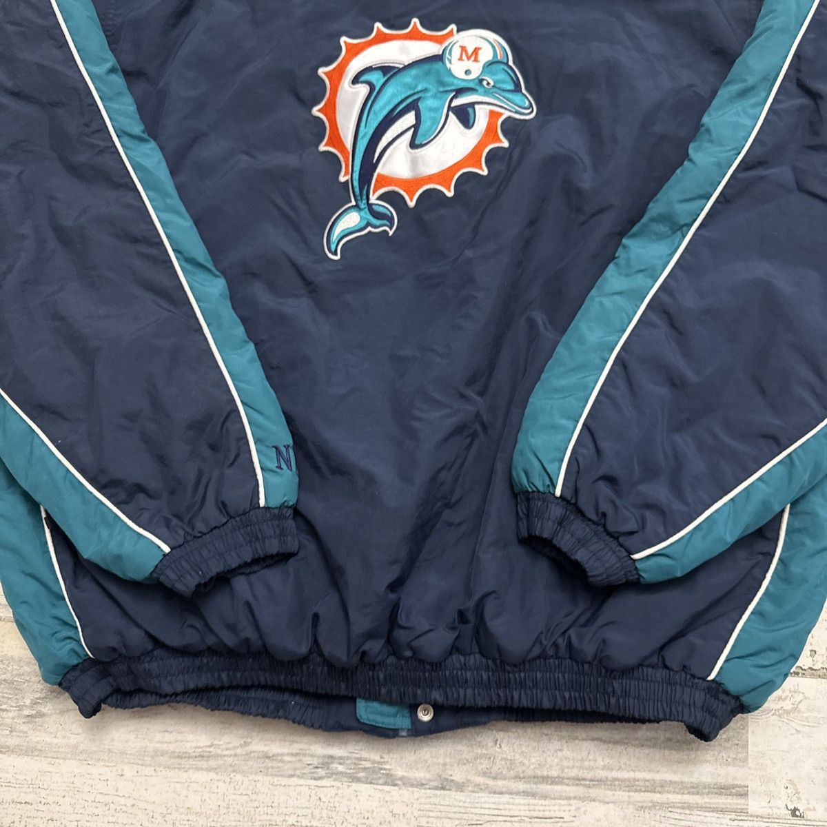 NFL NWT NFL Miami Dolphins Full Zip Puffer Jacket Hoodie XXL Size US XXL / EU 58 / 5 - 4 Thumbnail