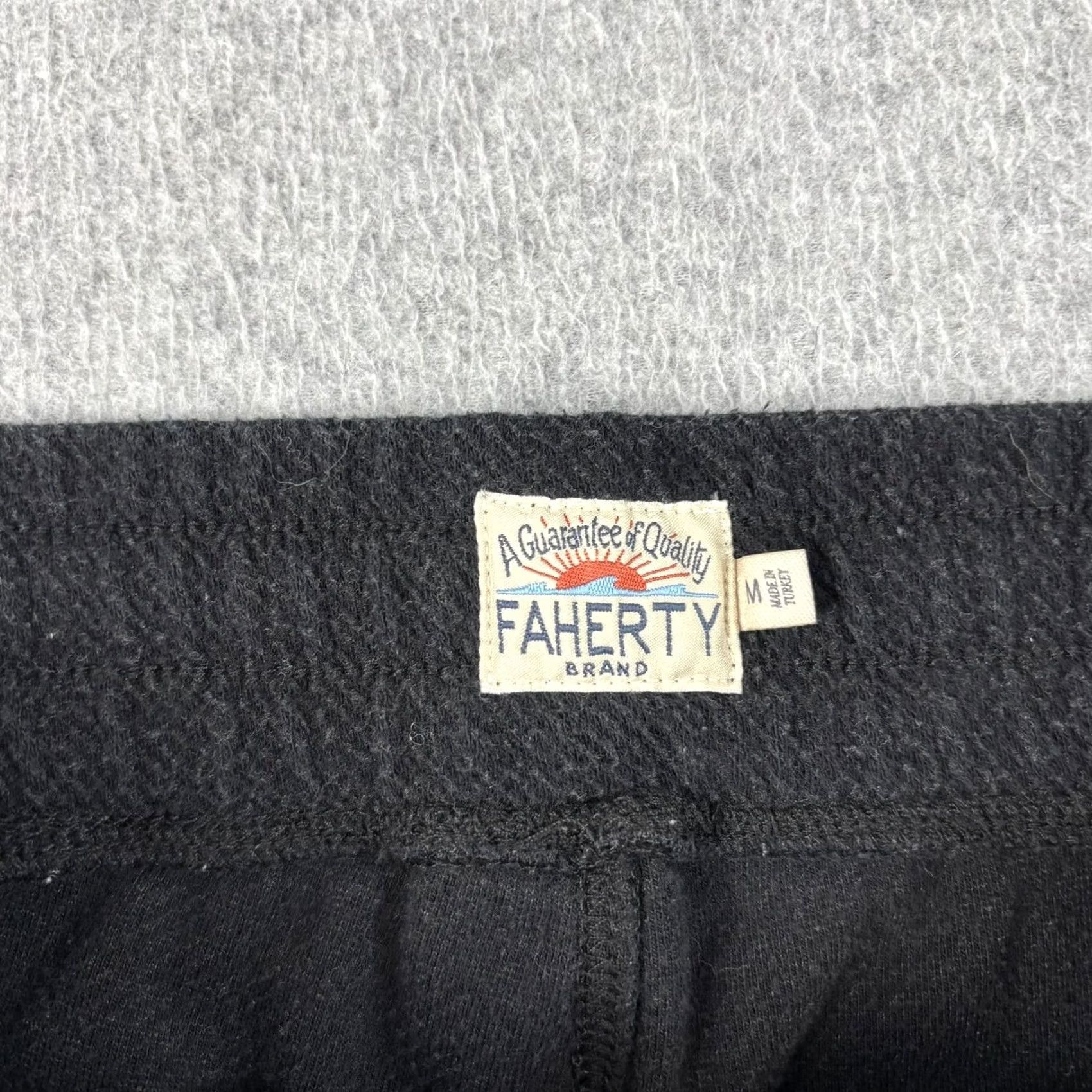 Faherty Faherty Jogger Pants Mens M Black Knit Pockets Loungewear Athleisure Comfy Size US 31 - 3 Thumbnail