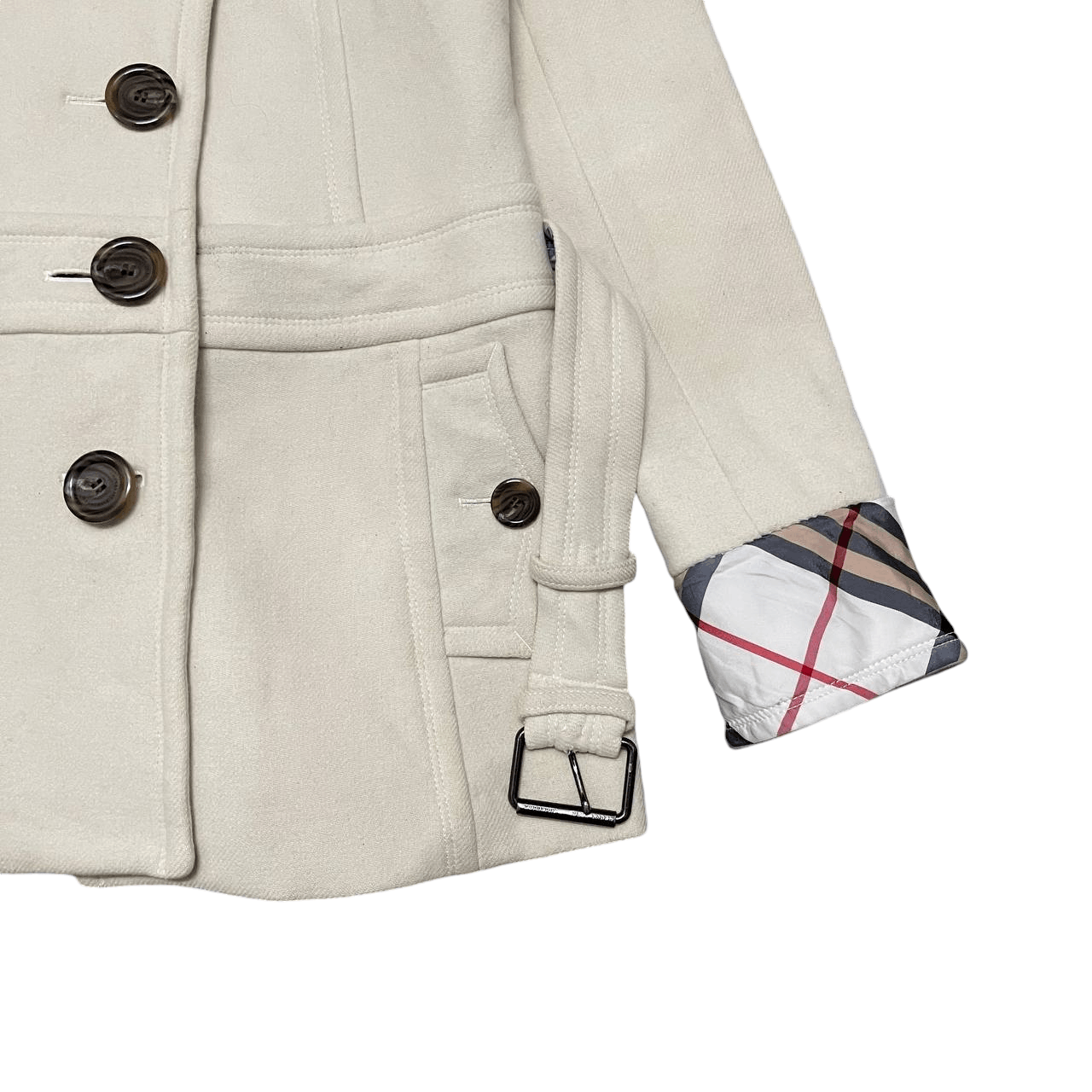 Burberry Vintage Burberry Blue Label Nova Check Wool Coat Size S / US 4 / IT 40 - 5 Thumbnail