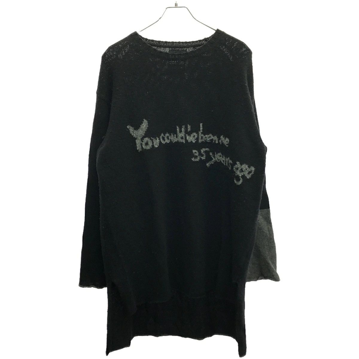 Yohji Yamamoto Black Scandal Yohji Yamamoto 19AW Message Pullover Knit Size US L / EU 52-54 / 3 - 1 Thumbnail
