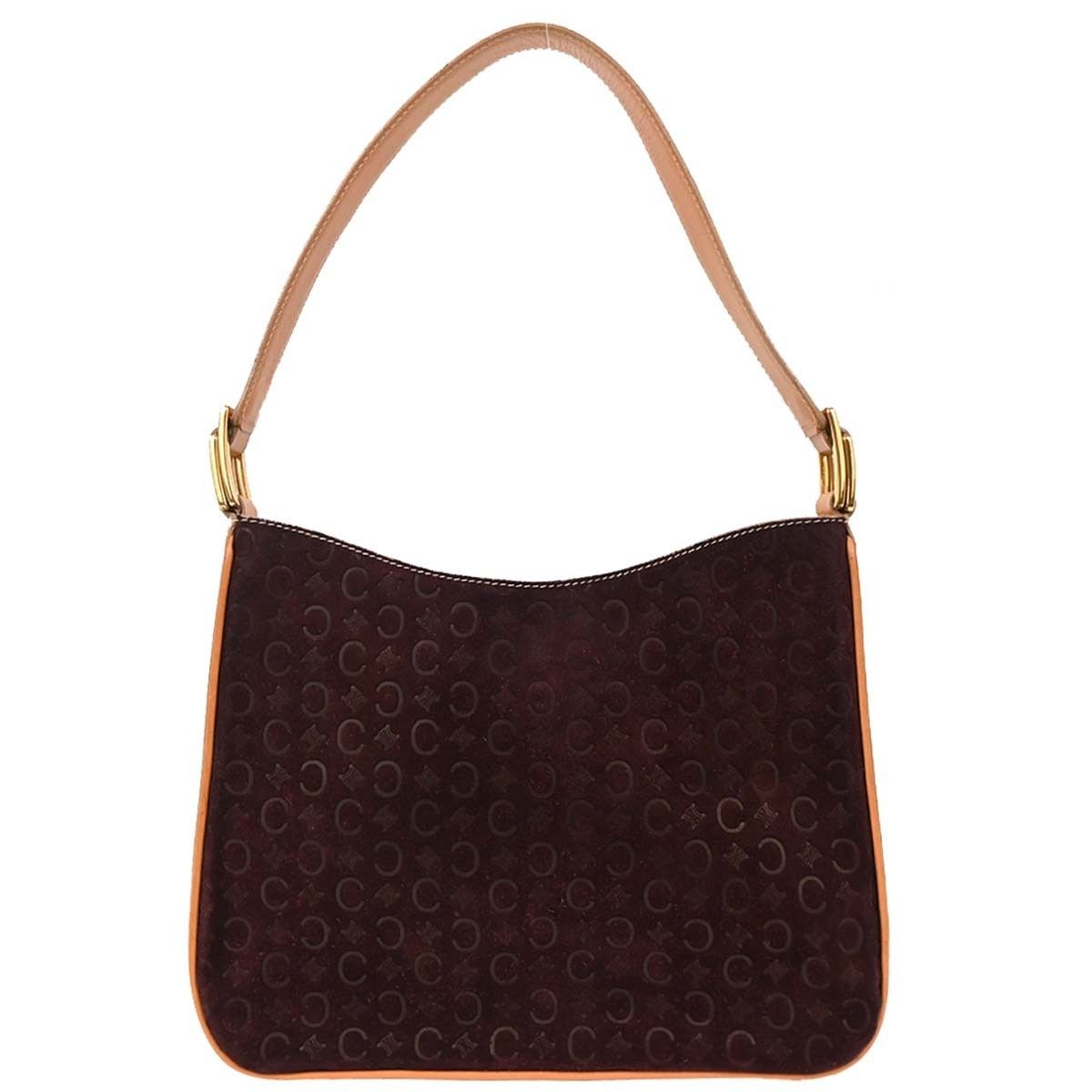 Celine Celine Vintage Macadam Shoulder Bag Suede Size ONE SIZE - 1 Thumbnail