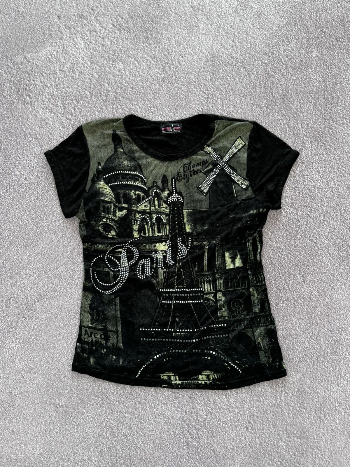 Hysteric Glamour Vintage 00’s Aesthetic Y2K Paris Graphic Tank Top Size S / US 4 / IT 40 - 1 Thumbnail