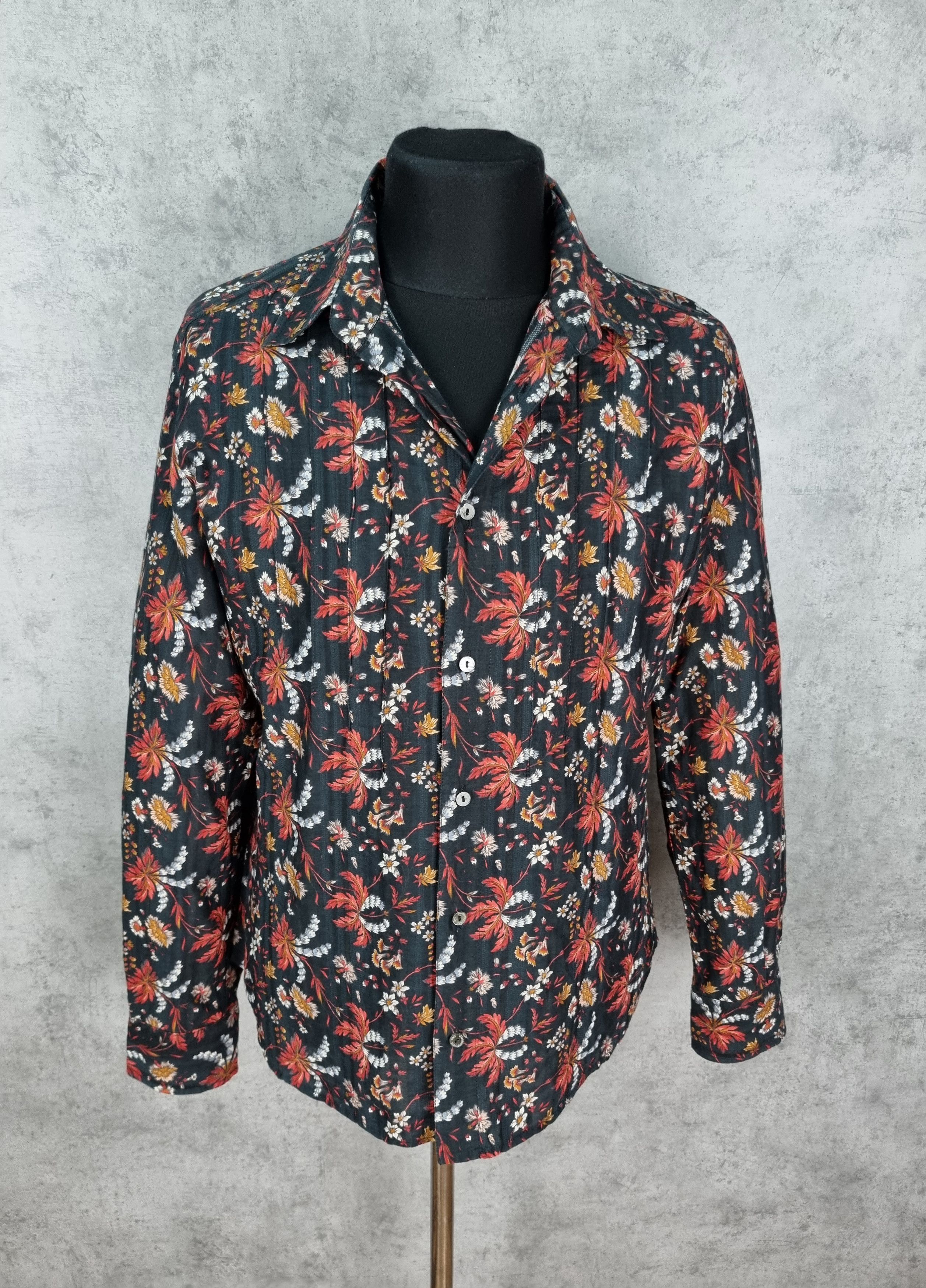 Dolce & Gabbana Rare Dolce & Gabbana Floral All Over Shirt Size US L / EU 52-54 / 3 - 4 Thumbnail