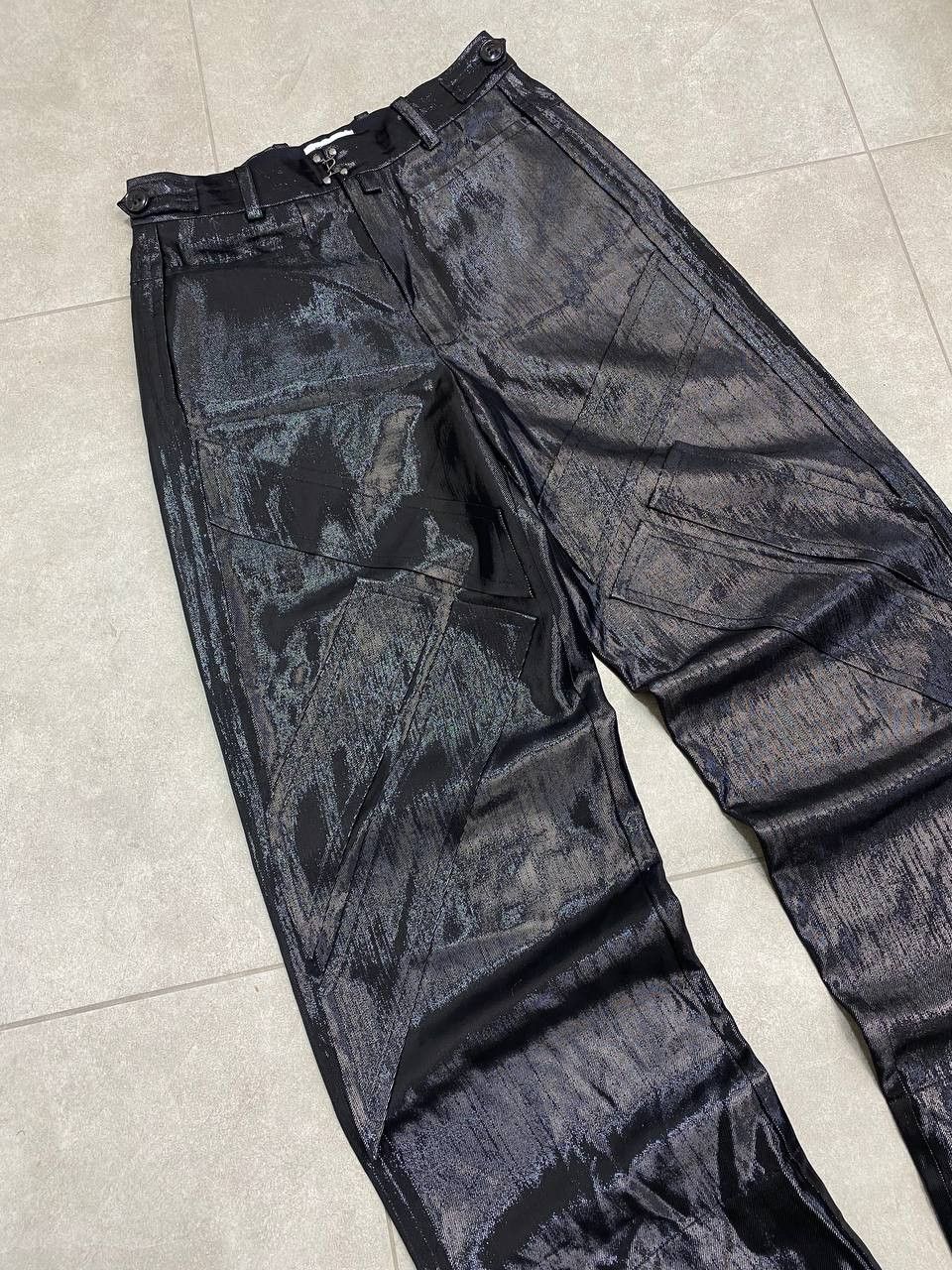 Other Pronounce AW20 Glitter Metallic Baggy Runaway Show Pants Size US 32 / EU 48 - 5 Thumbnail