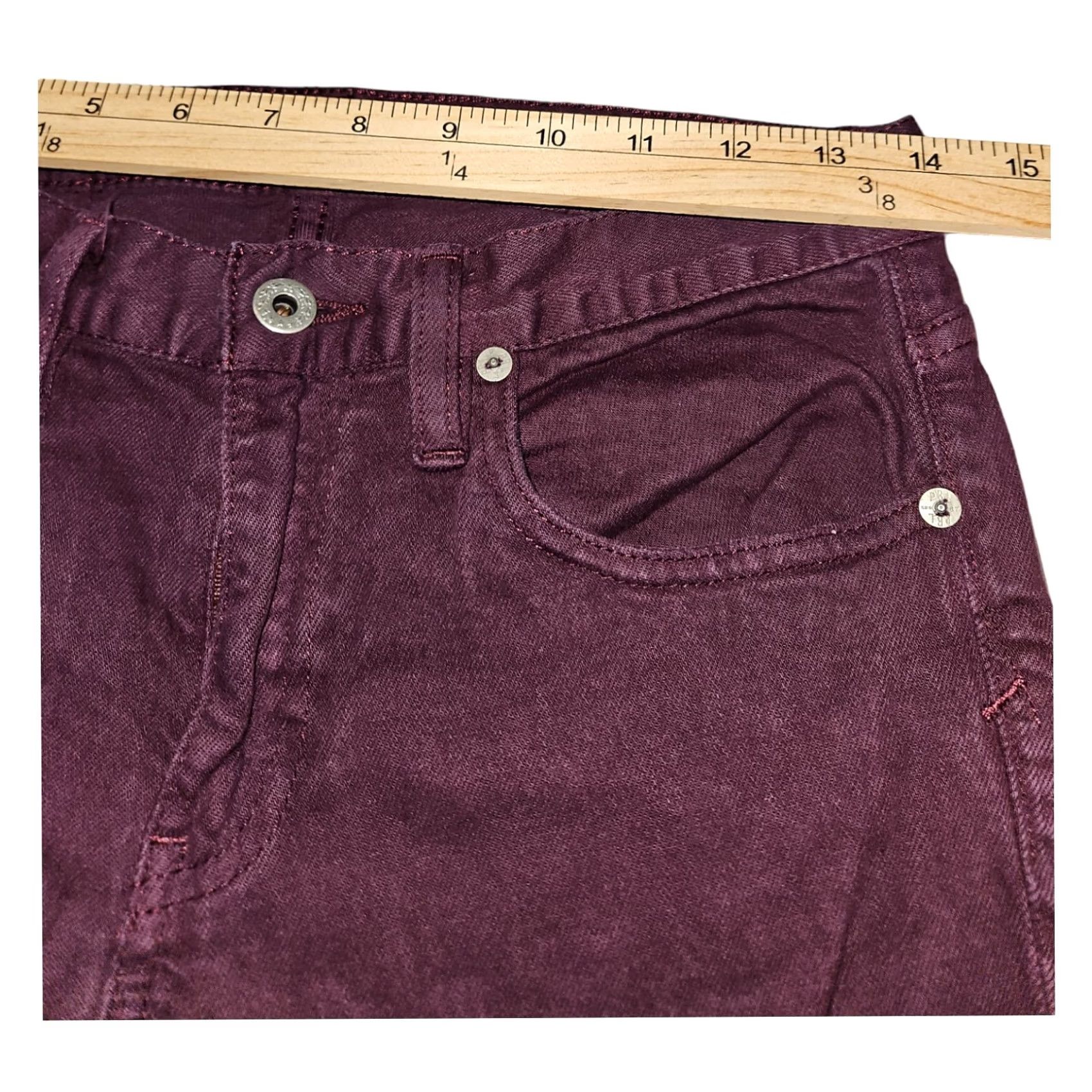 Polo Ralph Lauren Ralph Lauren Sport Jeans Skinny Thompson Burgundy Denim Women's 27 Blue Label Size 27" / US 4 / IT 40 - 5 Thumbnail