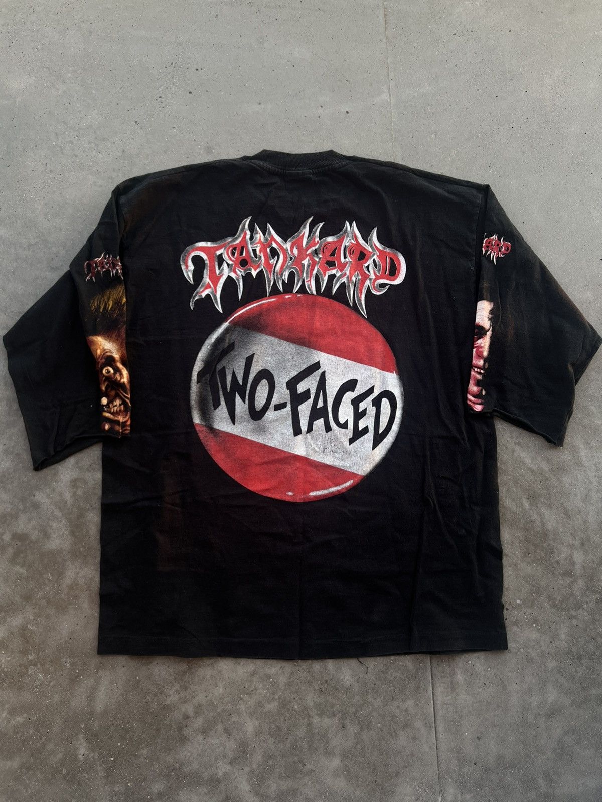 Band Tees Tankard vintage tee two faced album cover 90s Size US XL / EU 56 / 4 - 8 Thumbnail