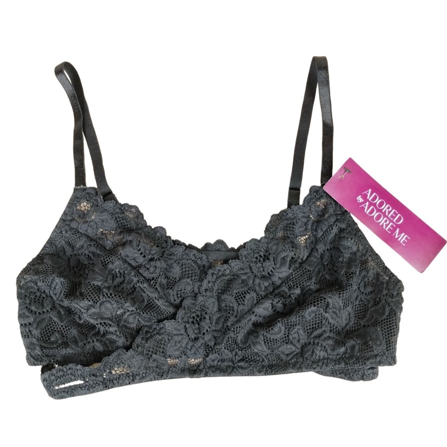 Other Adore Me Womens Small Black Lace Blythe Bralette Size S / US 4 / IT 40 - 1 Thumbnail
