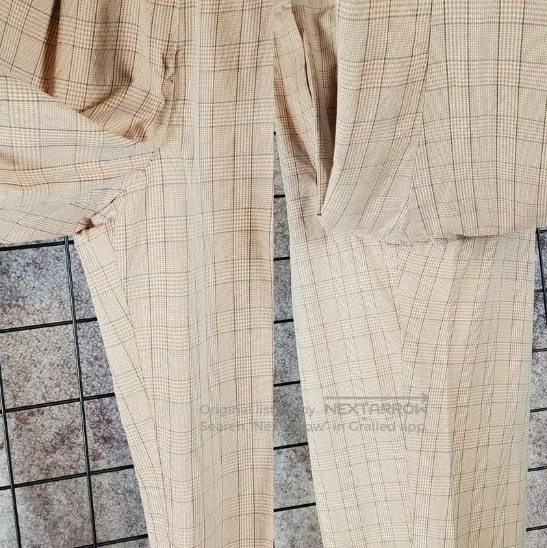 Dior Dior Pink Cotton Plaid Logo Leisure Pants . Size 23" - 9 Thumbnail