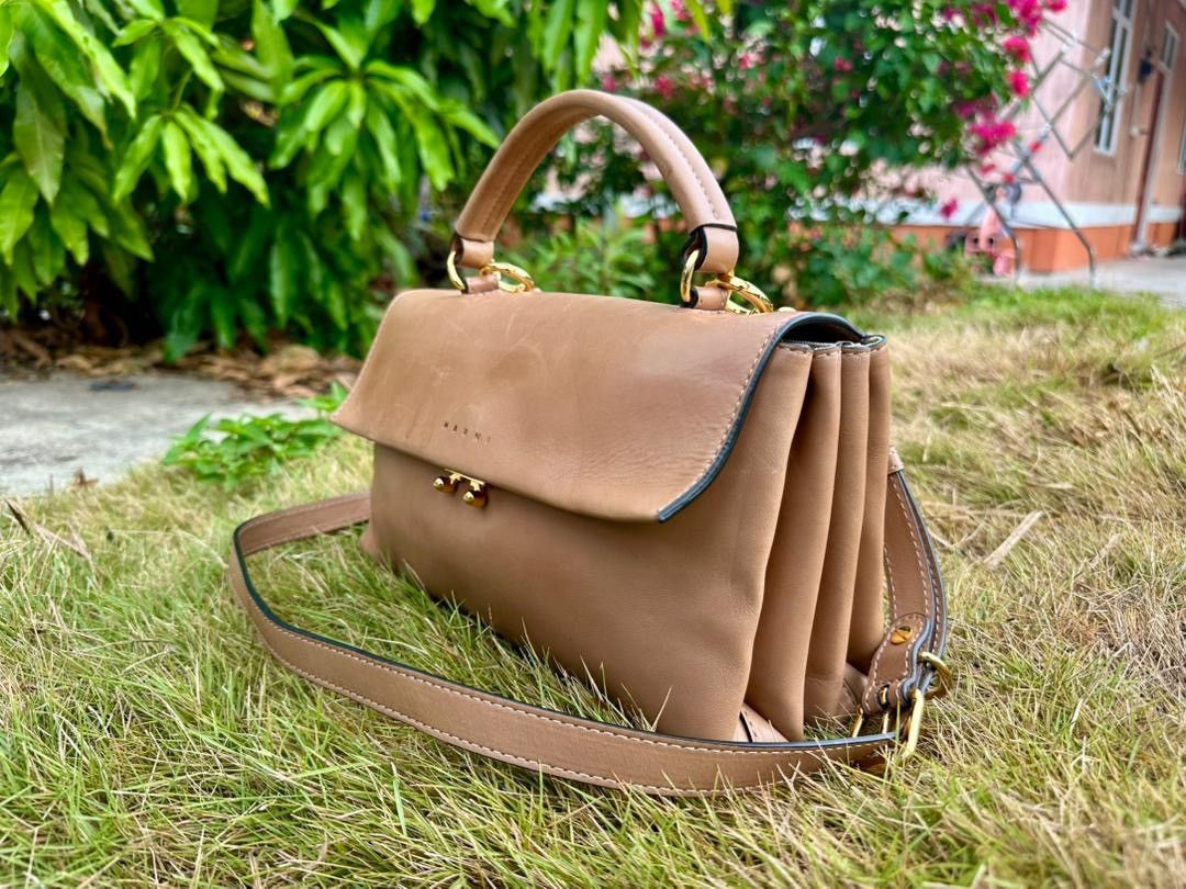 Marni Authentic Marni Trunk Smooth Calfskin Crossbody Bag Size ONE SIZE - 2 Thumbnail