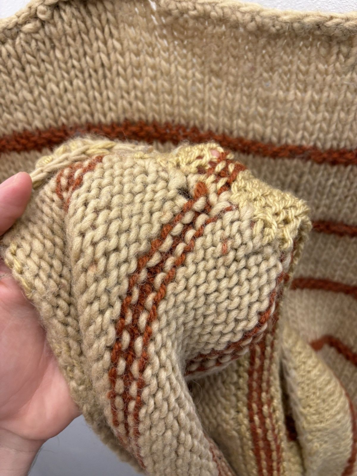Handmade × Japanese Brand Vintage Wool Handknitted Stripper Vest Size US M / EU 48-50 / 2 - 8 Thumbnail