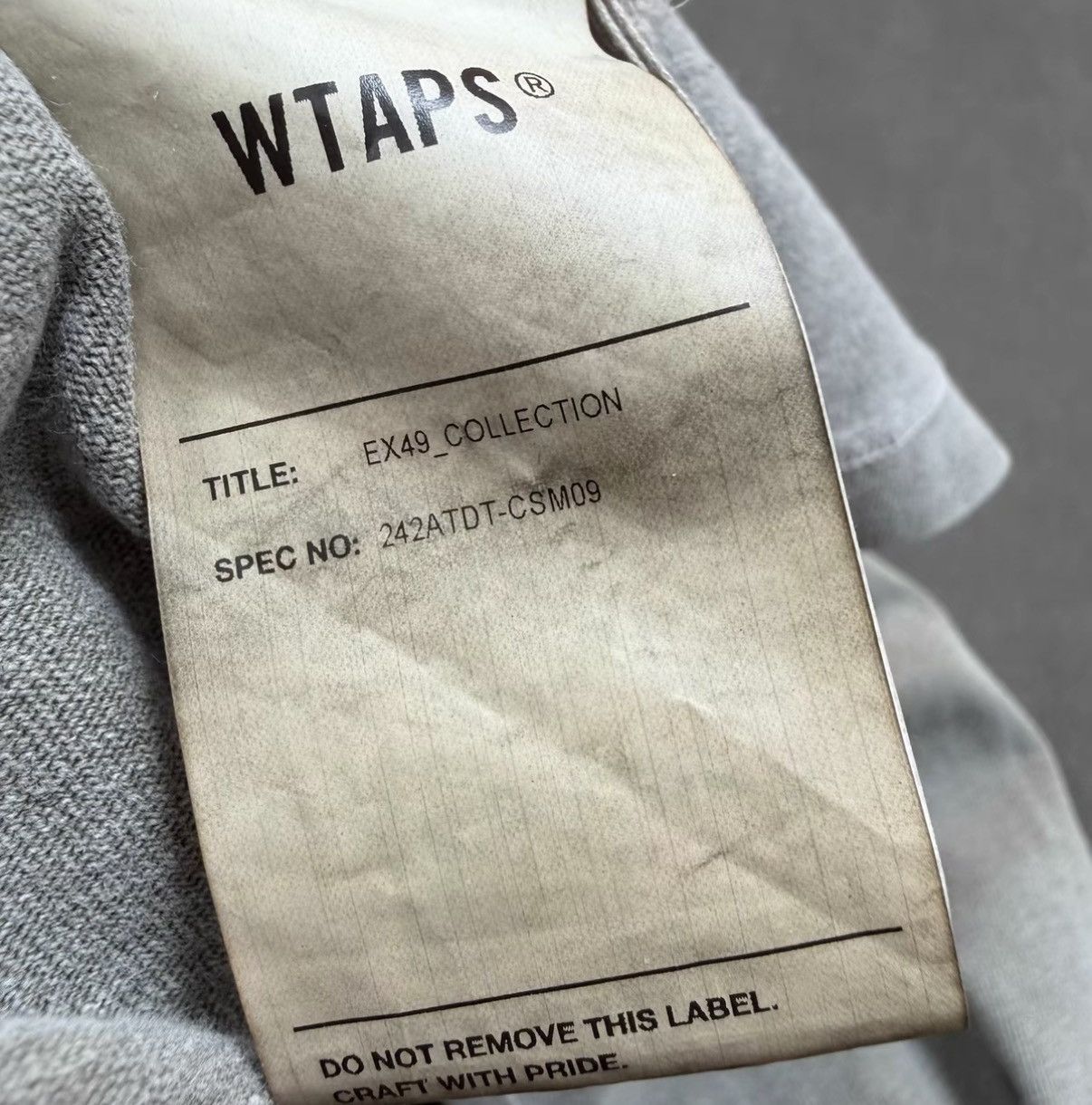 Wtaps WTAPS Washed Vintage Long Sleeve T-shirt J16 Size US S / EU 44-46 / 1 - 6 Thumbnail
