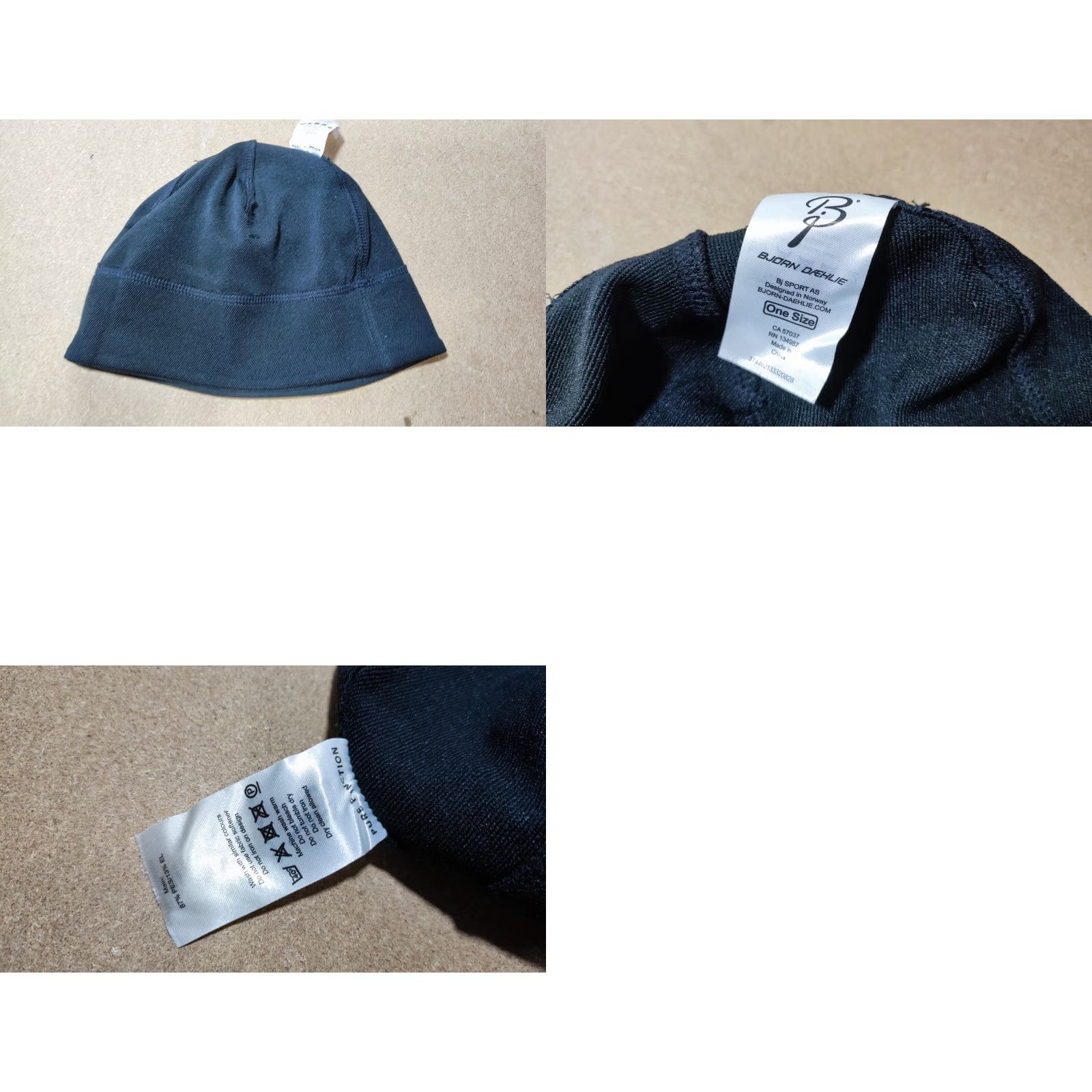 Vintage Bjorn Daehlie Black Hat Ski Cap One Size Winter Beanie Thermal Lightweight Stretch Moisture Wicking Quick Dry Softshell Unisex Adults Size ONE SIZE - 8 Thumbnail
