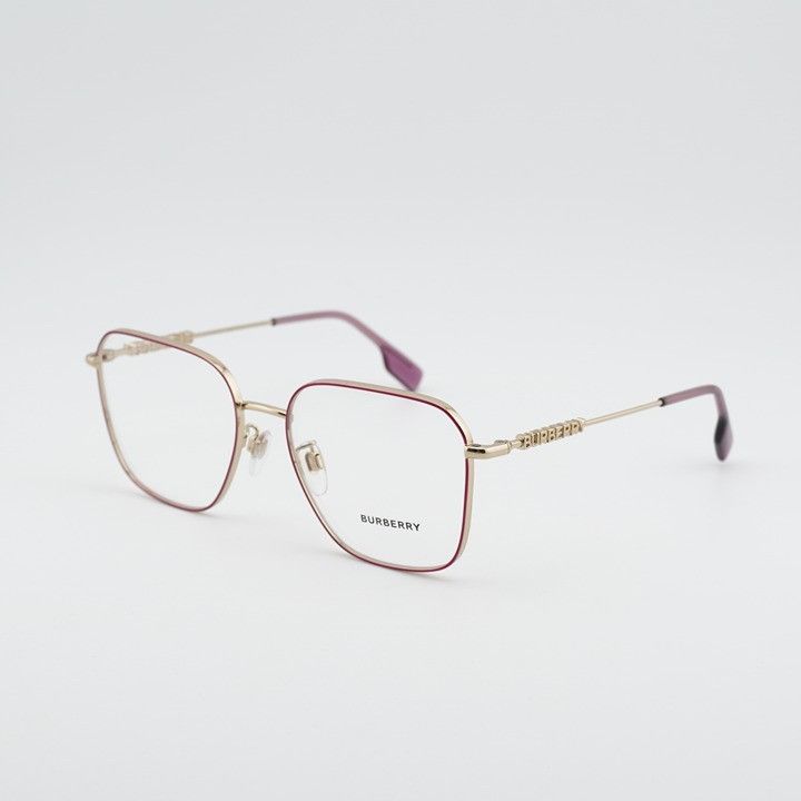 Burberry Burberry BE1382D 1357 Eyeglasses Gold / Purple 55mm Square Size ONE SIZE - 1 Thumbnail