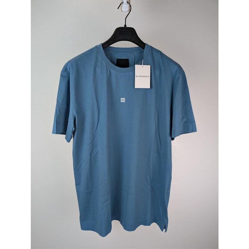 Givenchy o1rshd1 Slim Fit Embroidered Logo T-Shirt in Blue /White 3XL Size US XXL / EU 58 / 5 - 2 Thumbnail