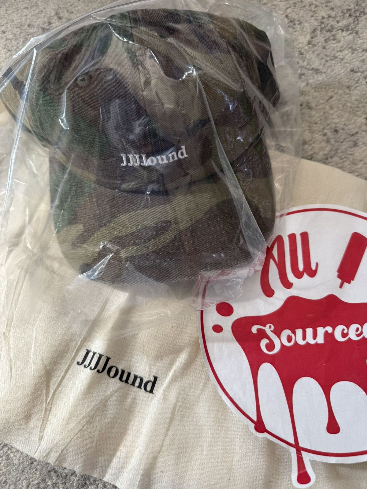 Jjjjound Logo Weekend Cap Hat in Green, Men's — image 2 of 4