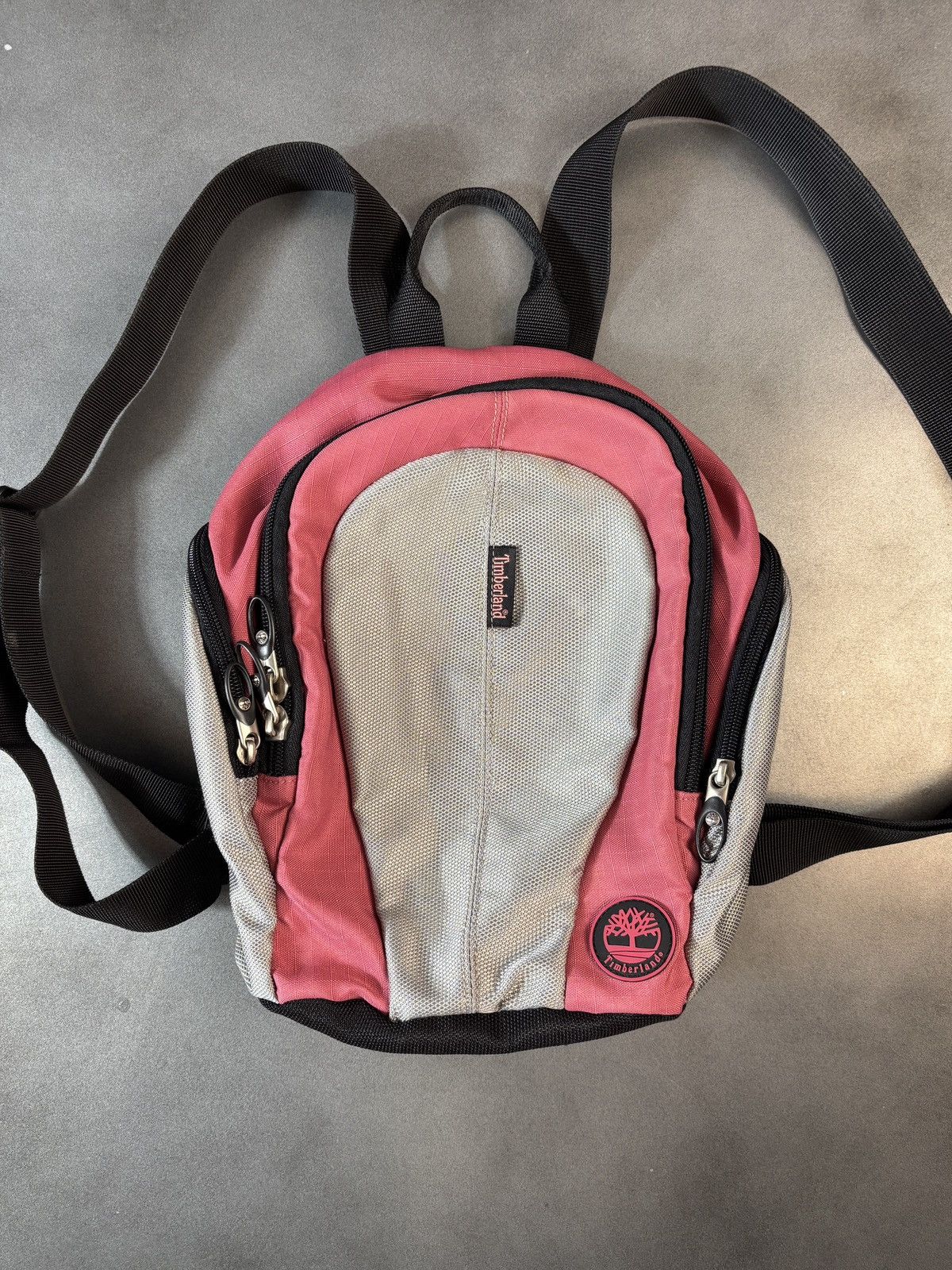 Timberland 2000s Timberland Backpack Y2K Vintage Mini Bag Knapsack Pink Size ONE SIZE - 17 Thumbnail