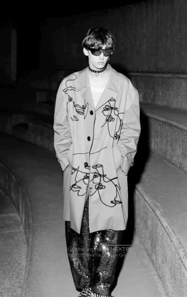 Celine CELINE Graffiti Duster Coat Size US M / EU 48-50 / 2 - 3 Thumbnail