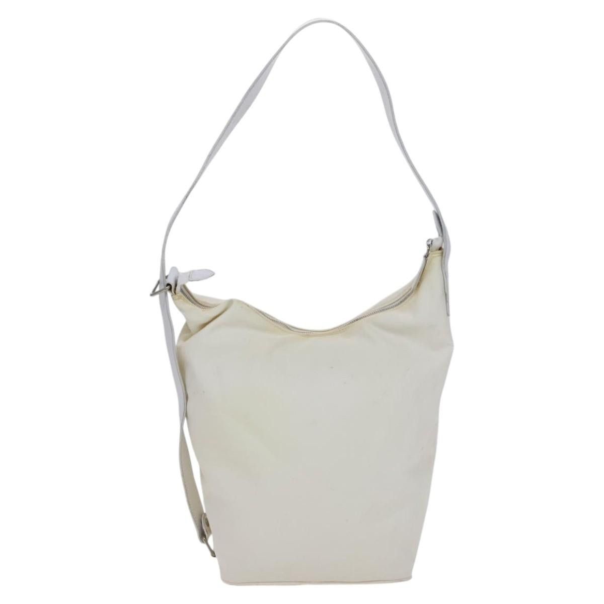 Fendi FENDI Shoulder Bag Nylon Leather Beige White Silver Size ONE SIZE - 3 Thumbnail