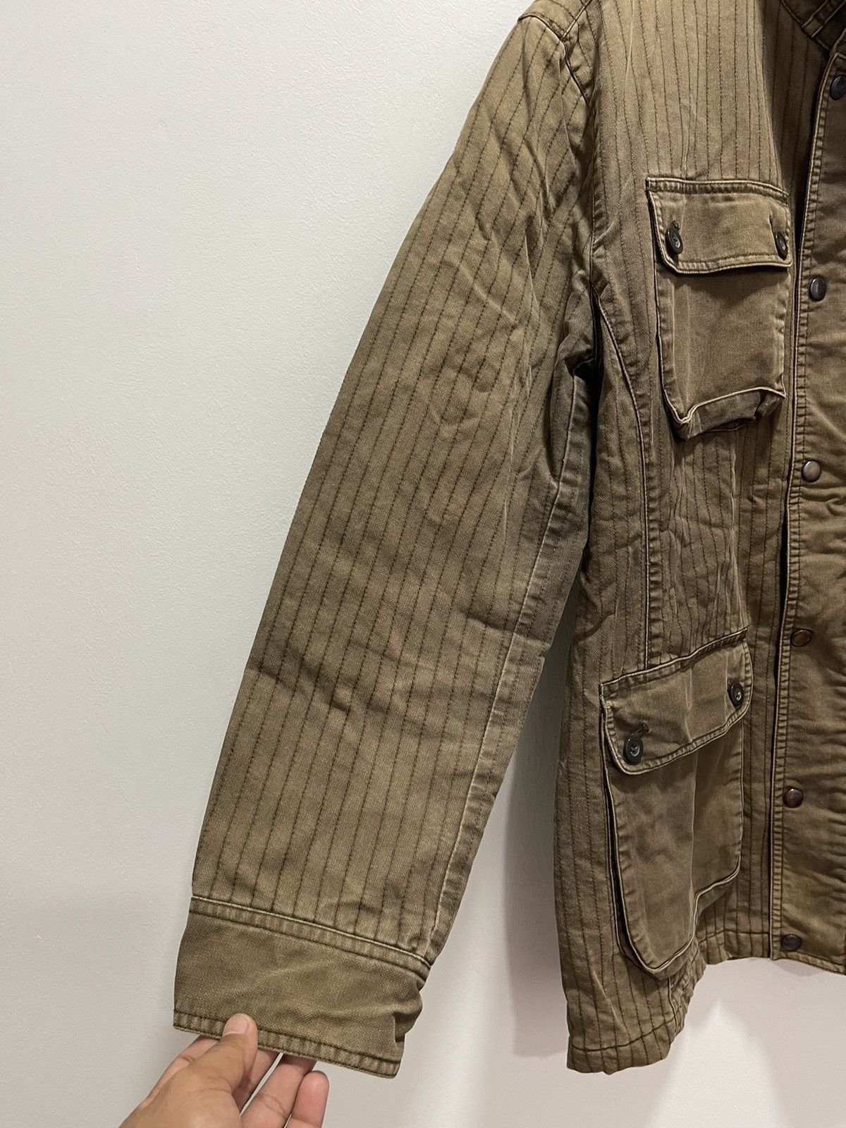 In The Attic FADED IN THE ATTIC MULTIPOCKET STRIPED JAPAN STYLE JACKET Size US S / EU 44-46 / 1 - 6 Thumbnail