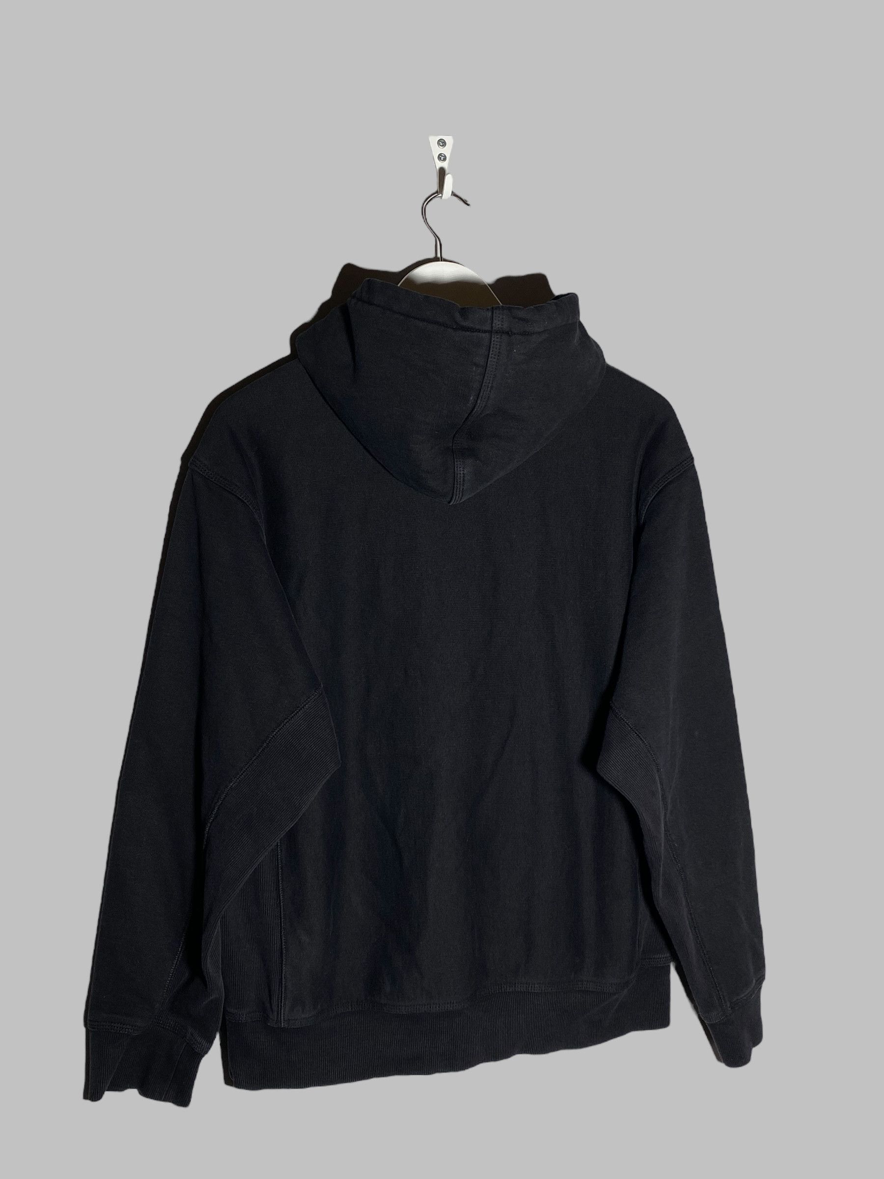 Carhartt 🔥 00s CARHARTT TOTAL BLACK AMERICAN SCRIPT HOODIE Y2K STYLE Size US M / EU 48-50 / 2 - 5 Thumbnail