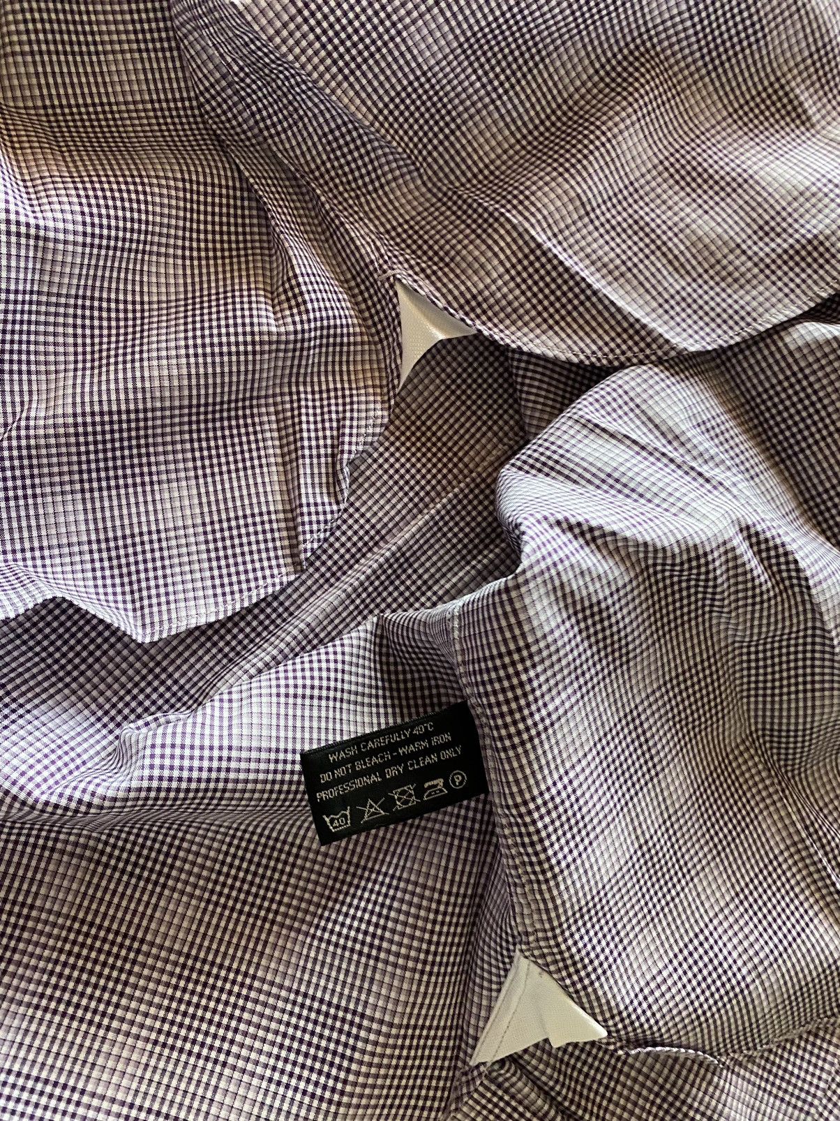 Tom Ford Tom Ford 🇮🇹 Violet Vibrations glen check shirt 16.5 42e NEW Size US L / EU 52-54 / 3 - 10 Thumbnail